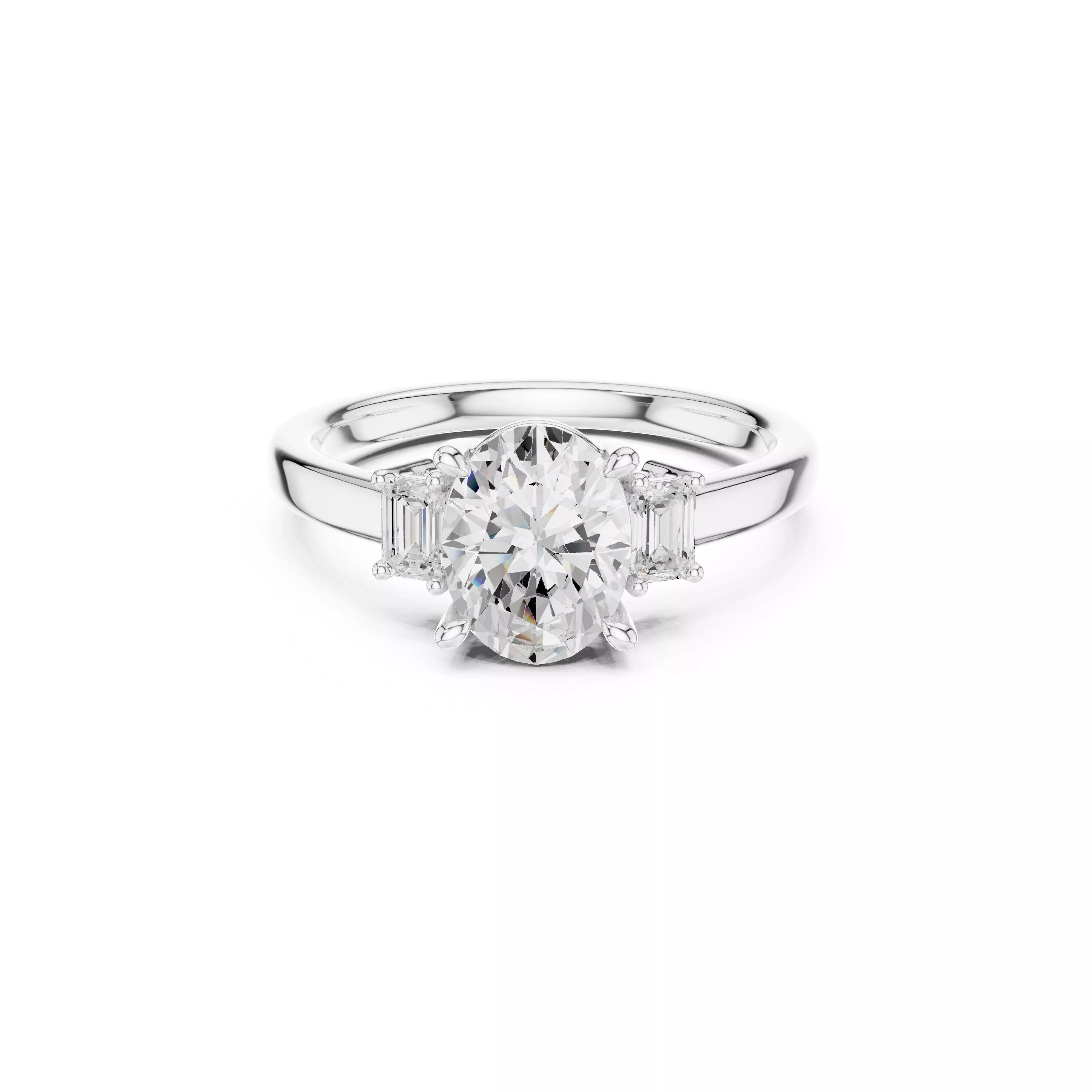 Fine Jewelry Diamond Ring STL 3DM CAD Model 99 3D print model