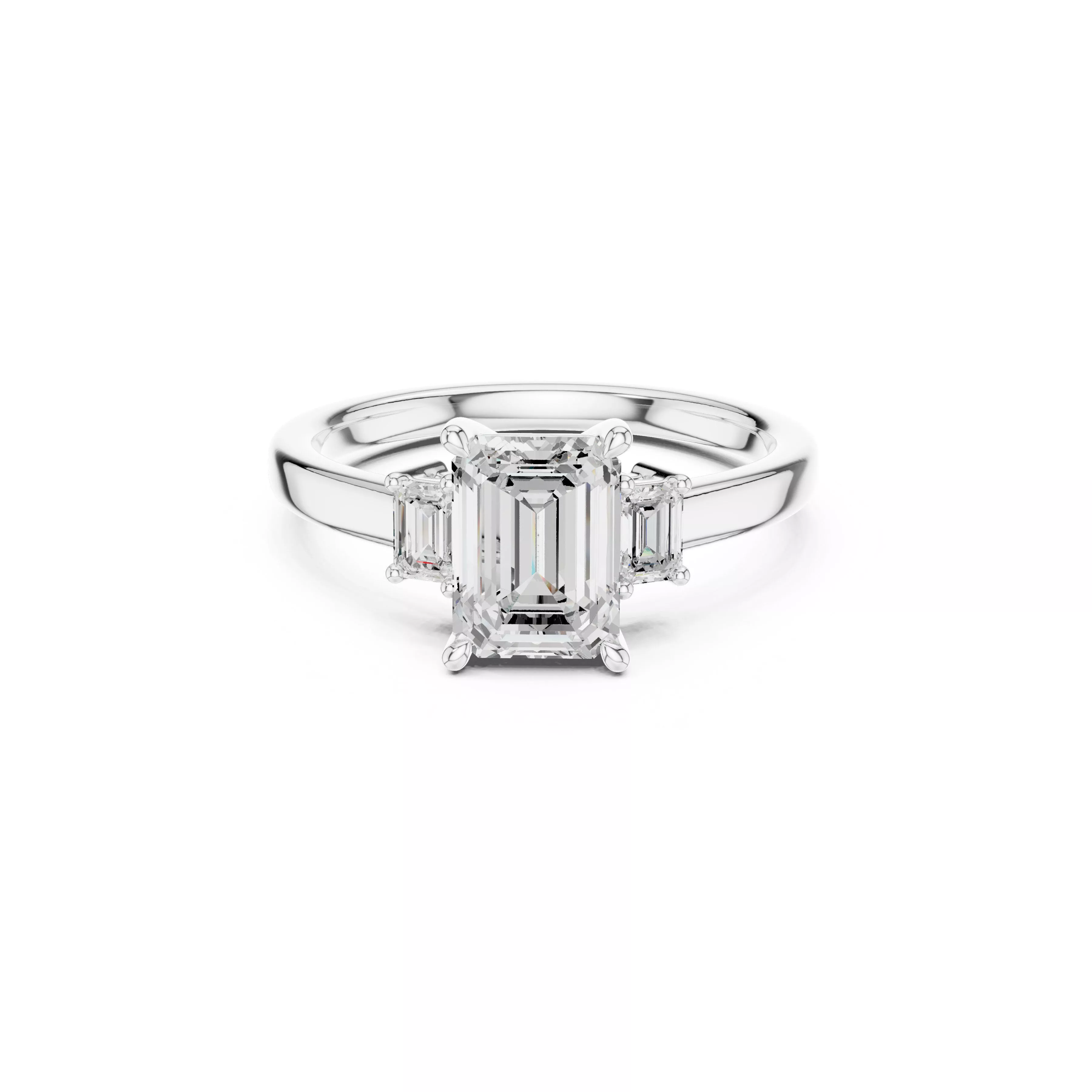 Fine Jewelry Diamond Ring STL 3DM CAD Model 98 3D print model