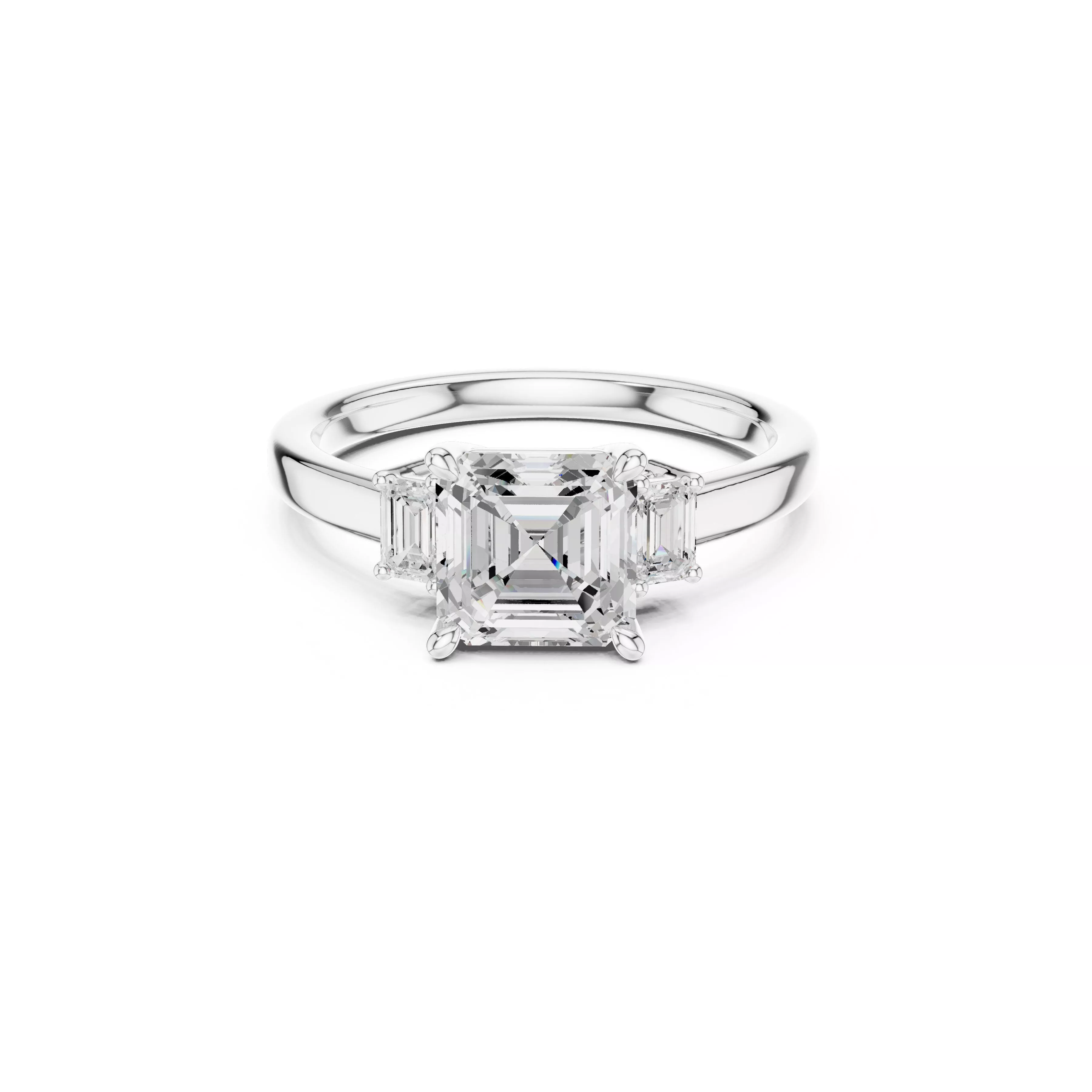 Fine Jewelry Diamond Ring STL 3DM CAD Model 97 3D print model