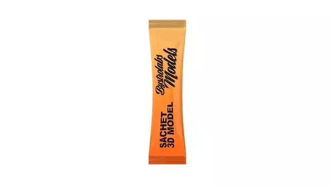 Honey Sachet Low-poly 3D model 2