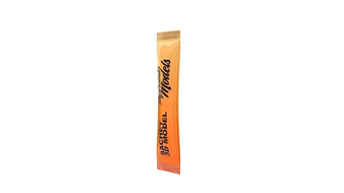 Honey Sachet Low-poly 3D model 4