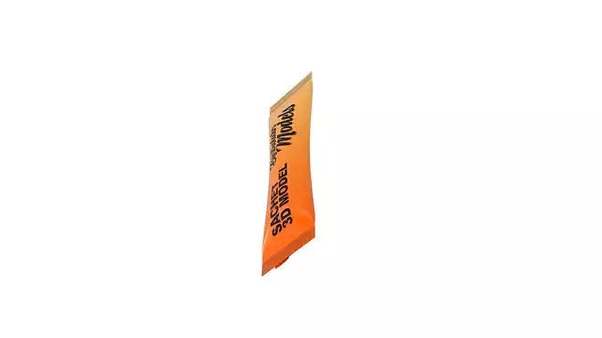 Honey Sachet Low-poly 3D model 7