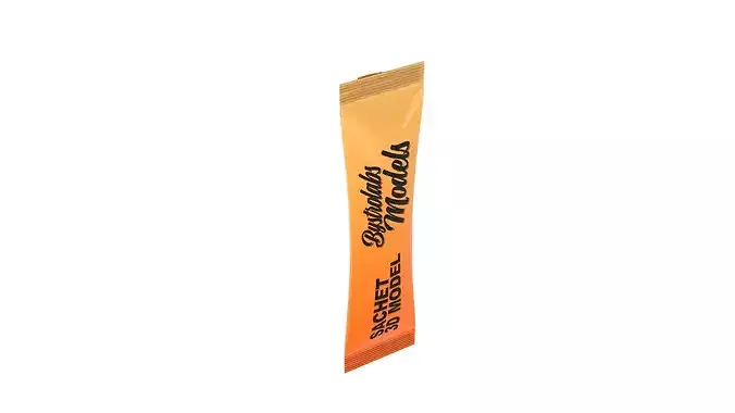 Honey Sachet Low-poly 3D model 5
