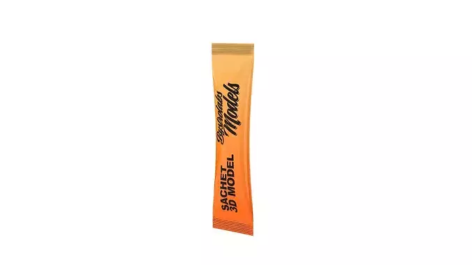 Honey Sachet Low-poly 3D model 3