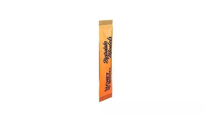 Honey Sachet Low-poly 3D model 6
