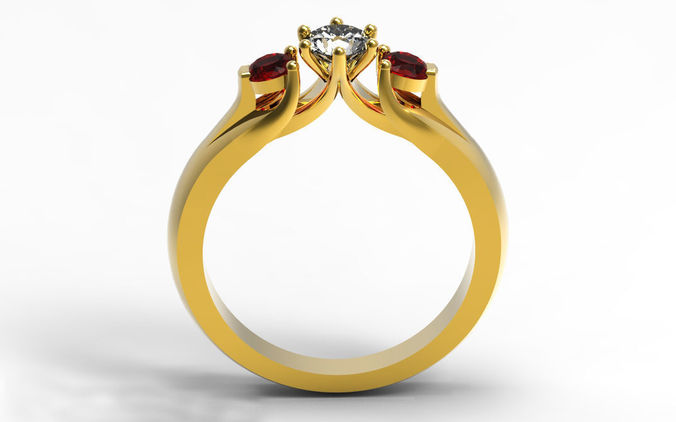 Engagement Ring 3D print model