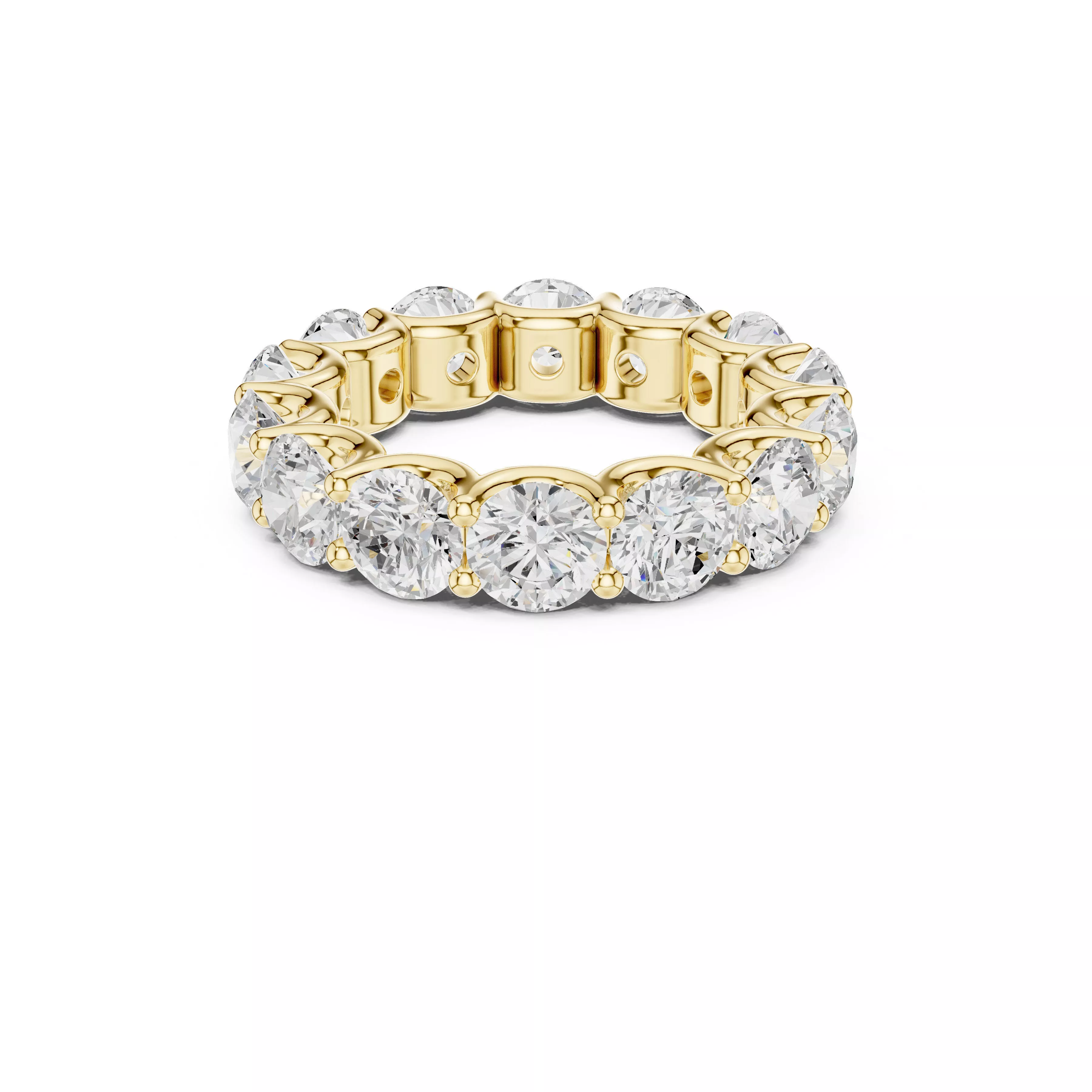Round Diamond Eternity Band CAD 3D print model