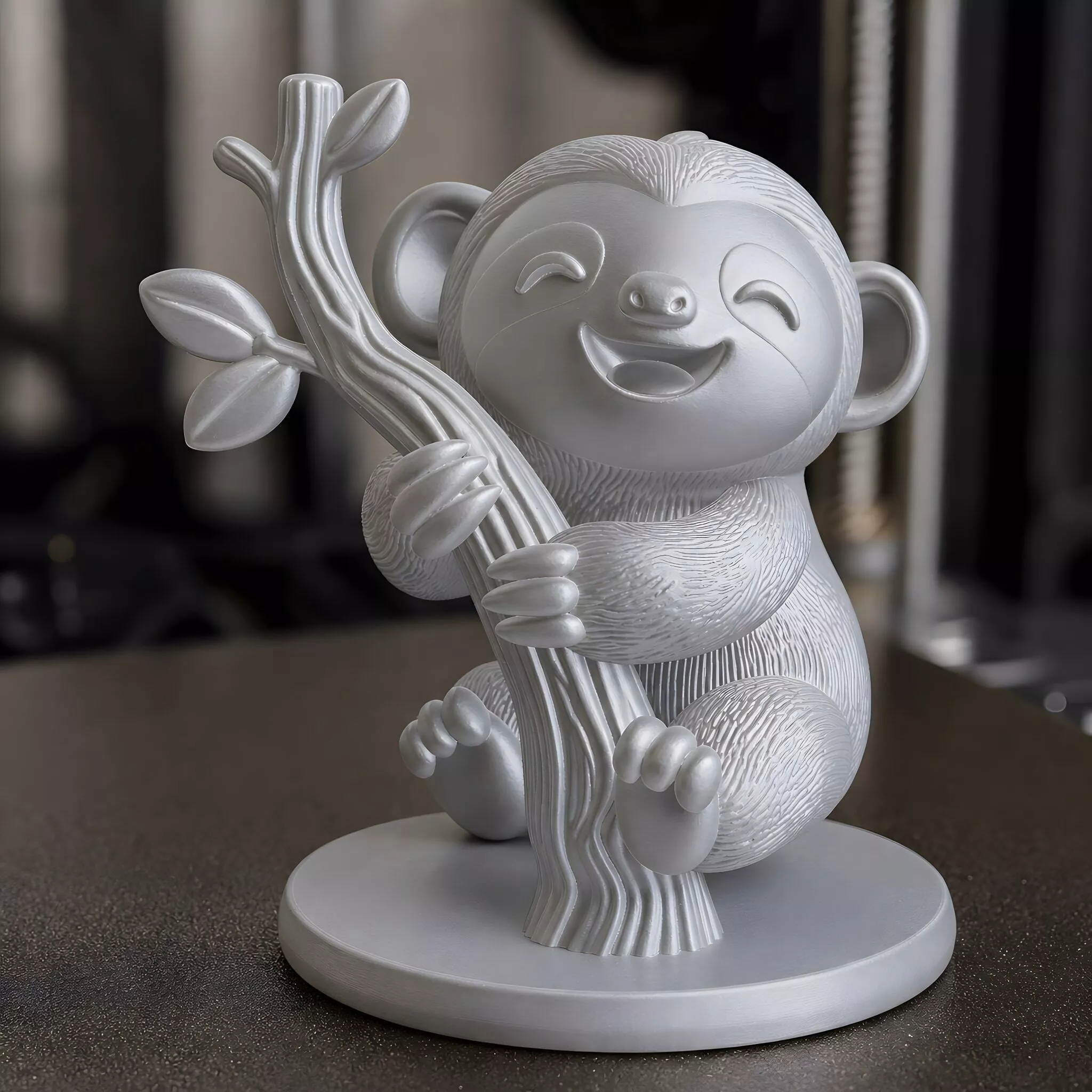 Happy Branch Sloth 3D Print Model 3D print model