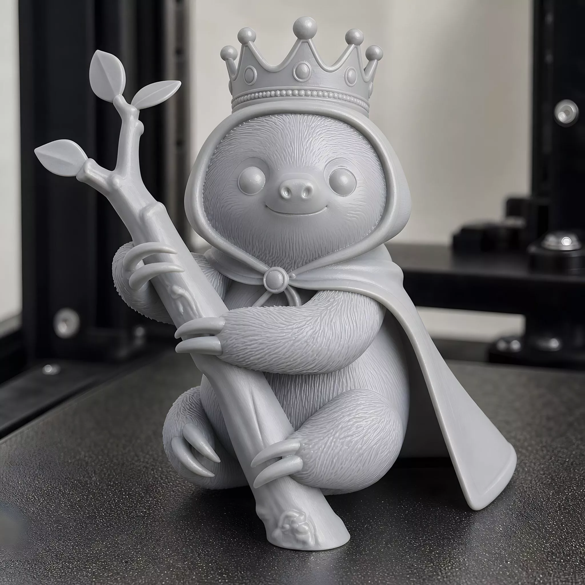Royal Branch Sloth 3D Print Model 3D print model