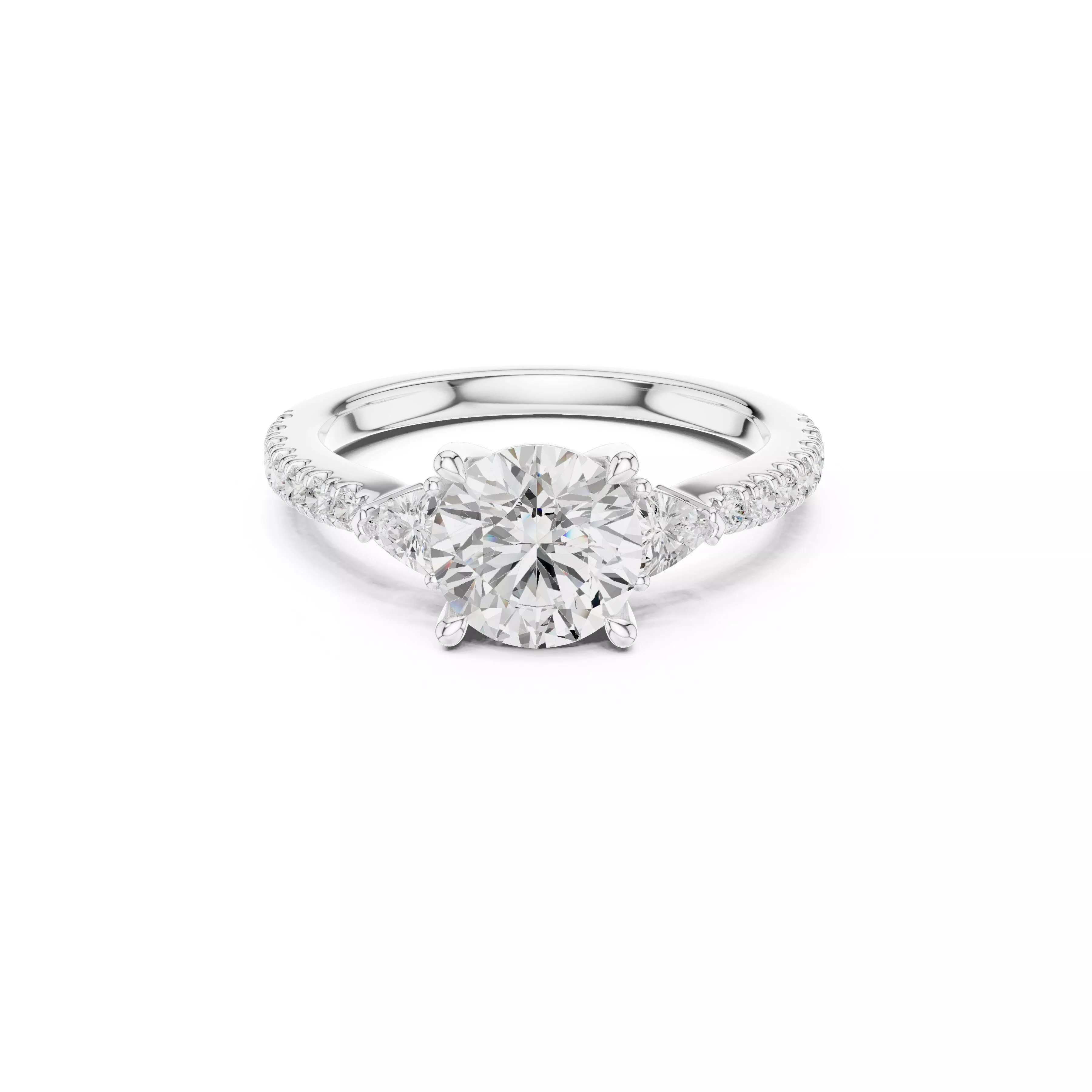 Fine Jewelry Diamond Ring STL 3DM CAD Model 93 3D print model