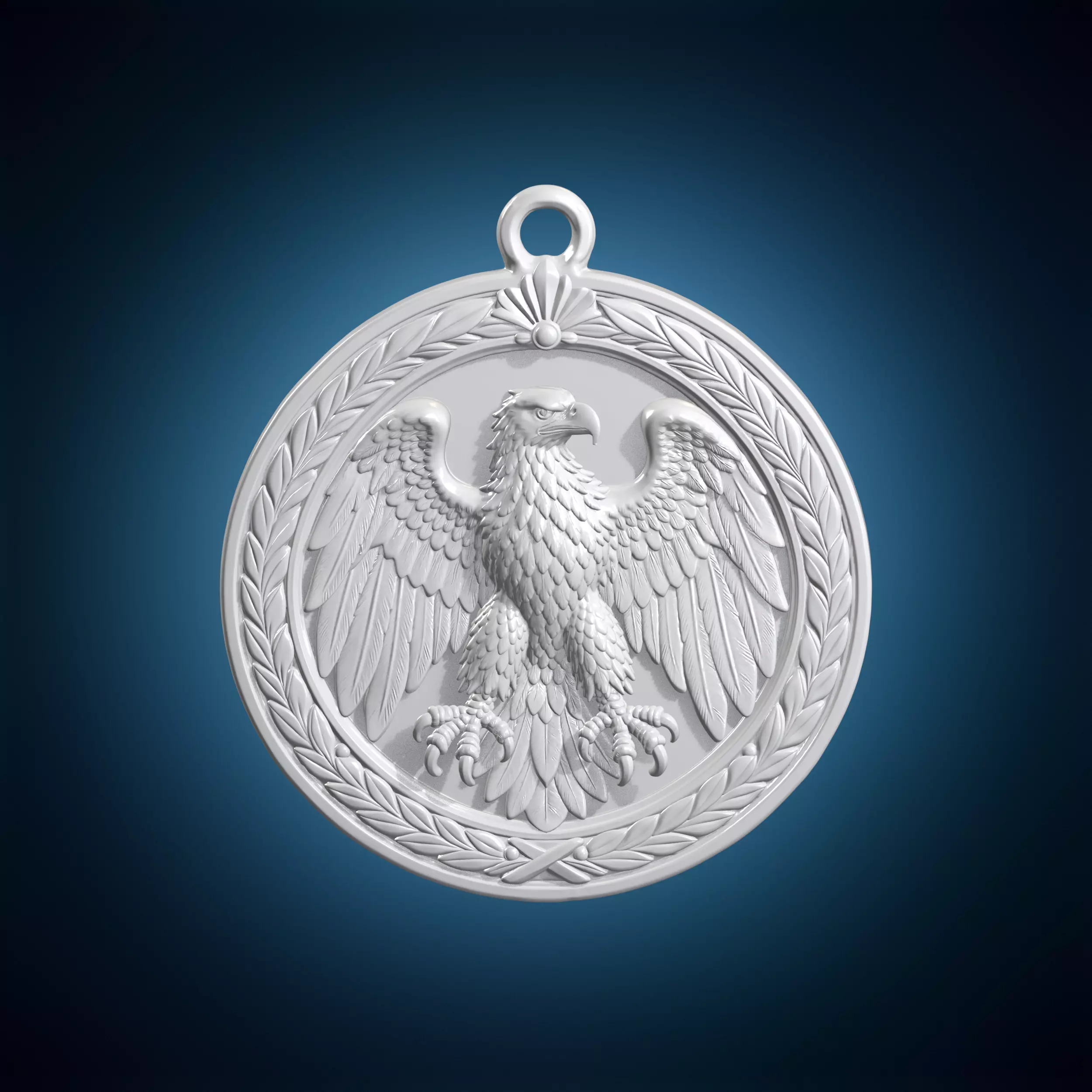 Eagle Medal Pendant 3D Print Model 3D print model