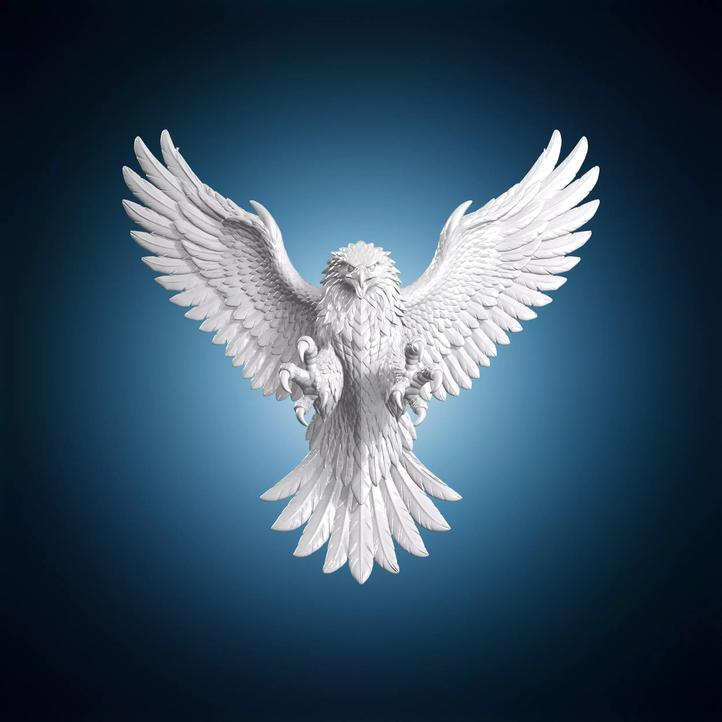 Mythic Winged Eagle 3D Print Model 3D print model