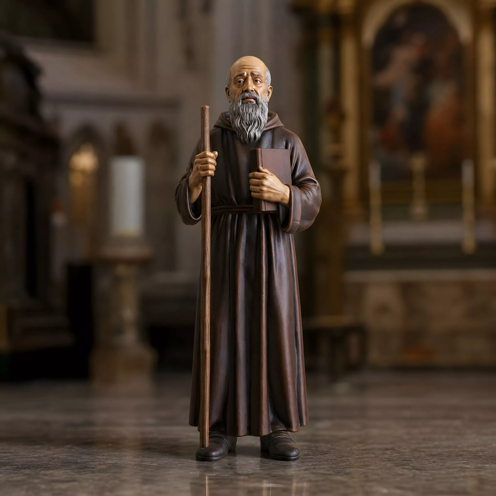 Saint Benedict of Nursia 3D Print Model 3D print model