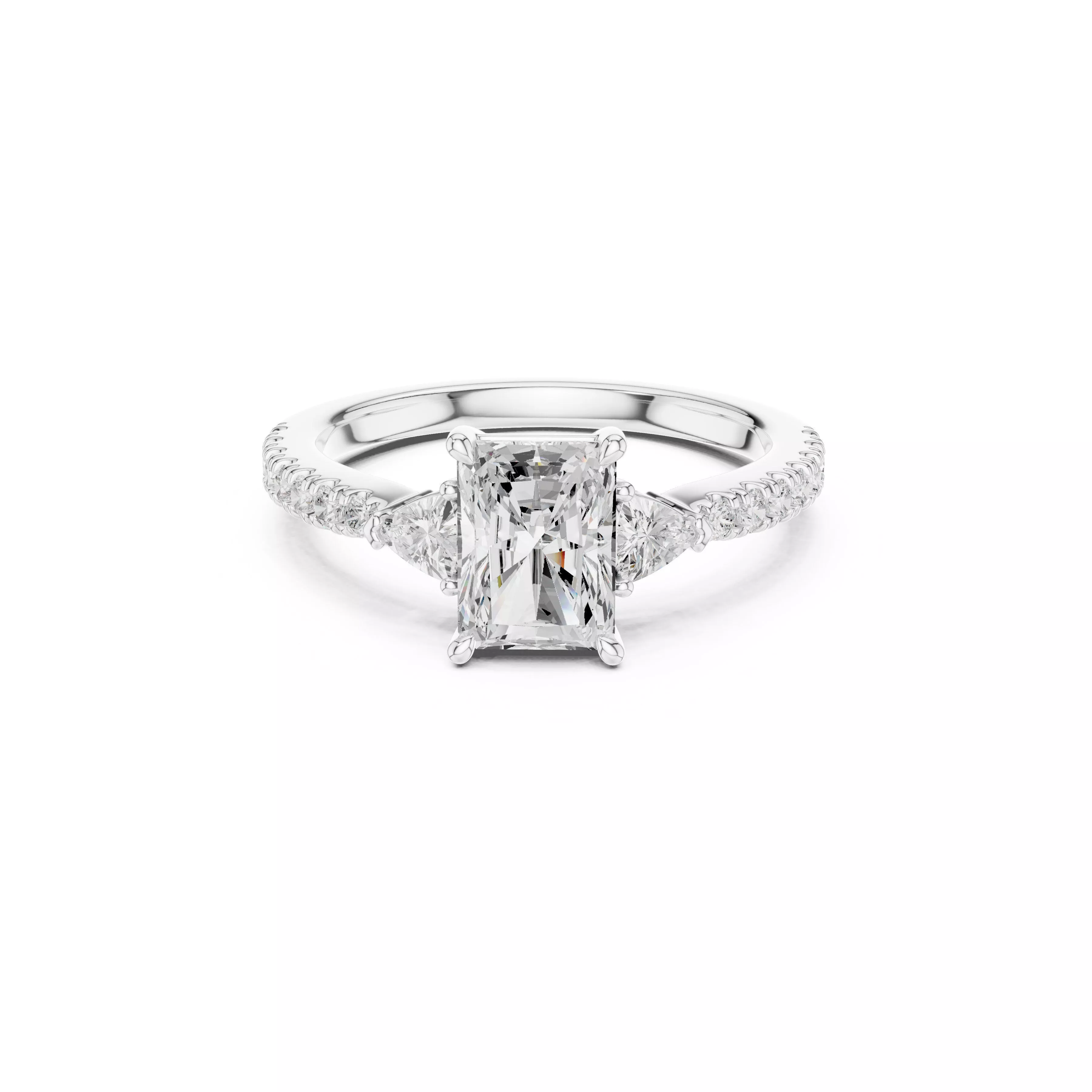 Fine Jewelry Diamond Ring STL 3DM CAD Model 92 3D print model