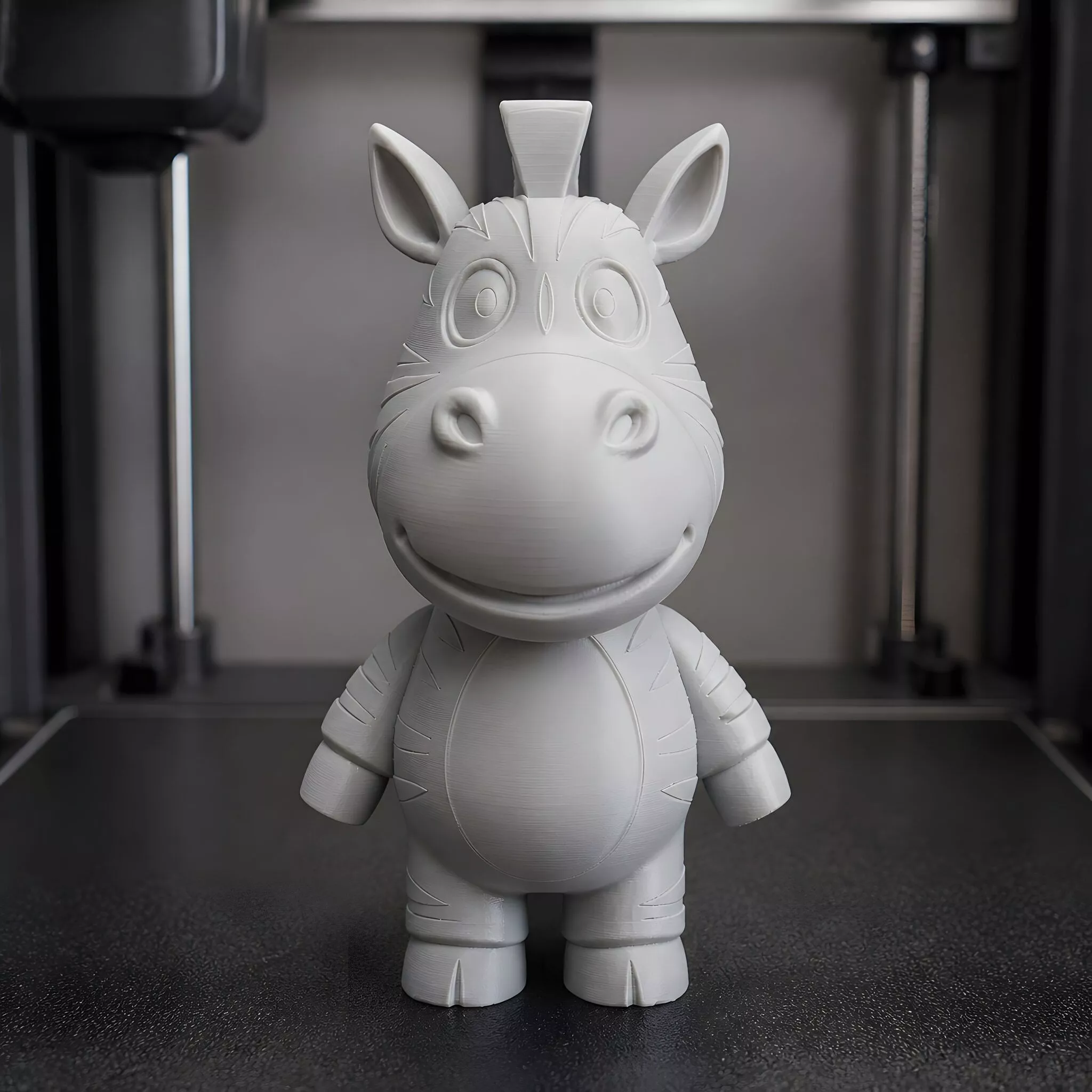 Cartoon Zebra Figure 3D Print Model 3D print model