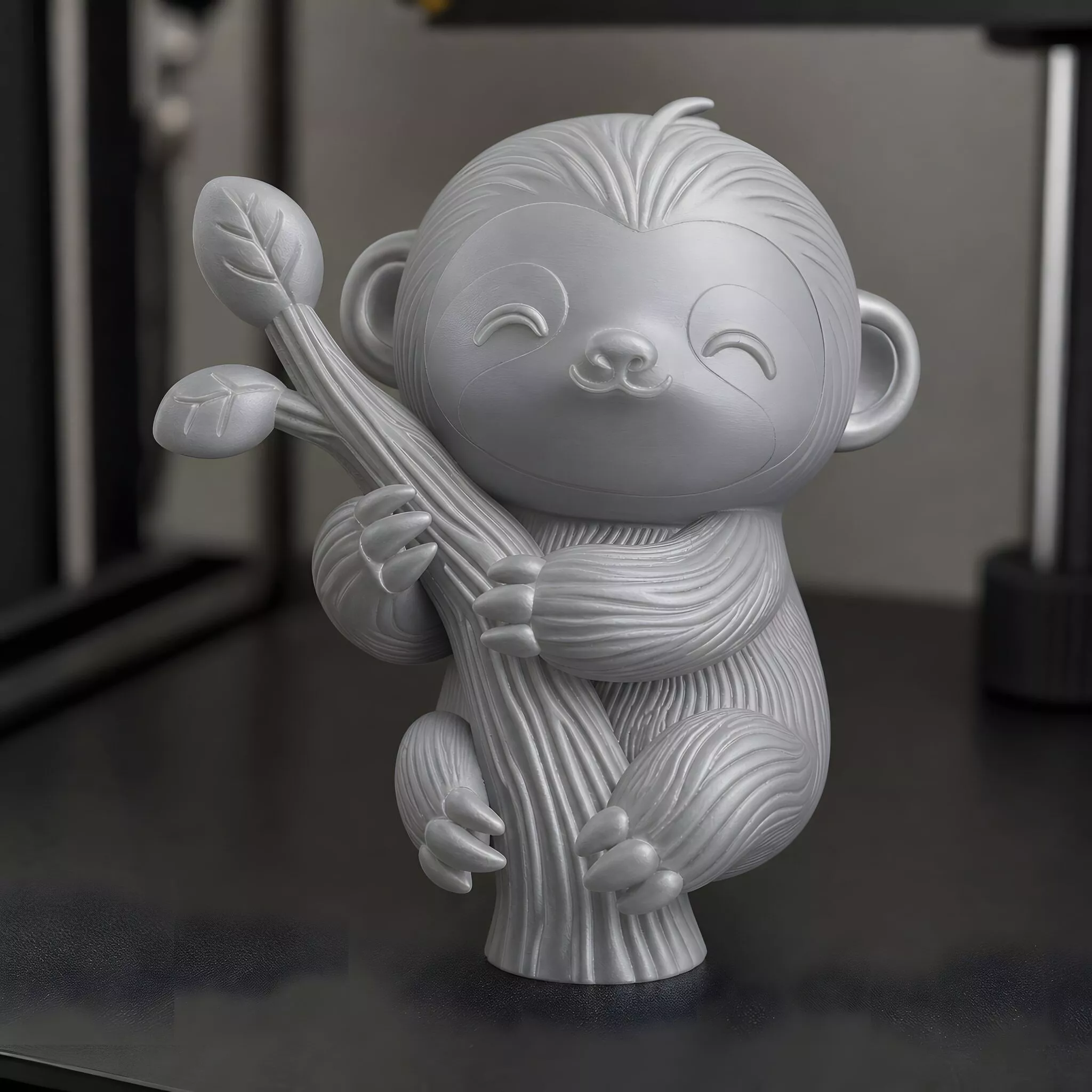 Kawaii Branch Sloth 3D Print Model 3D print model
