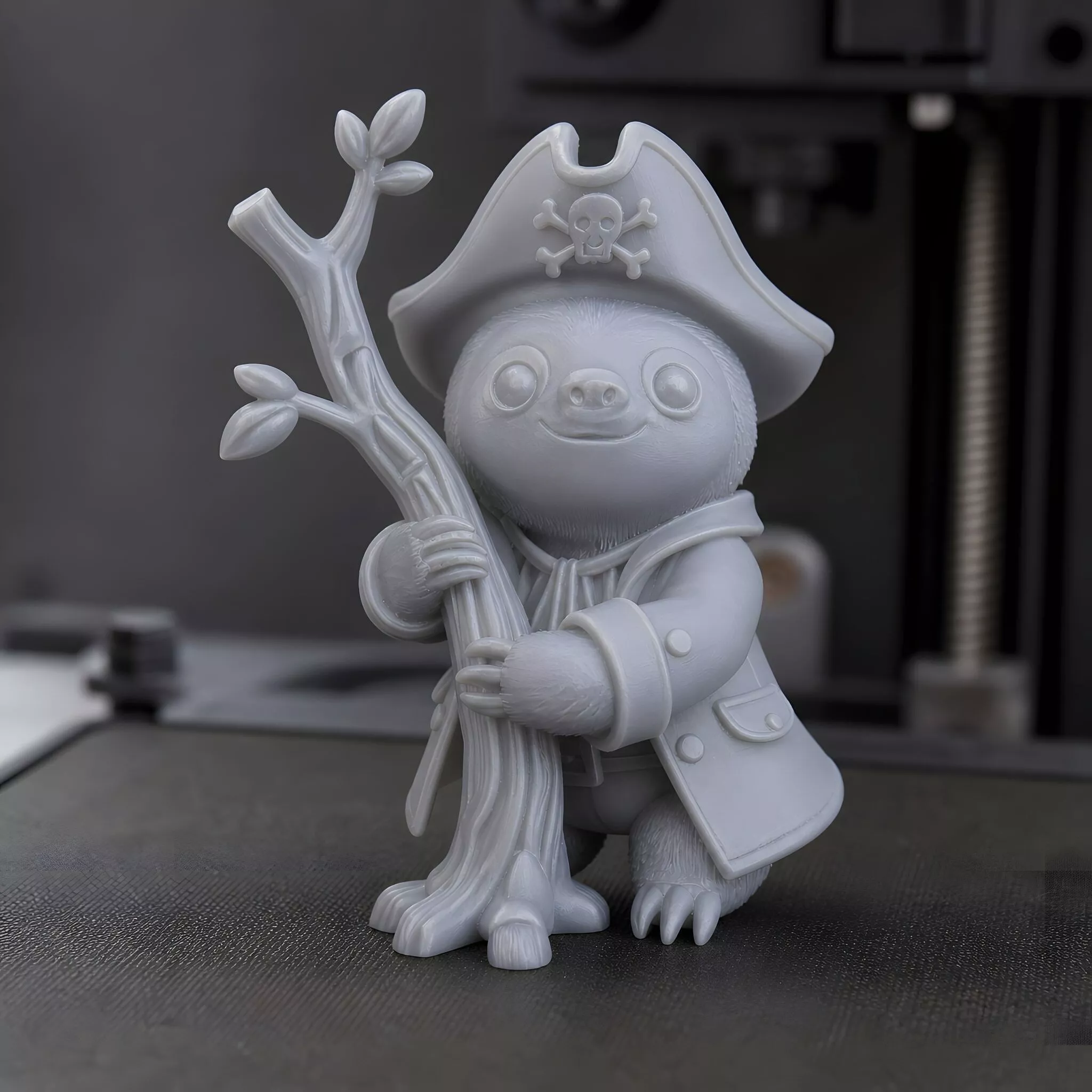Pirate Branch Sloth 3D Print Model 3D print model