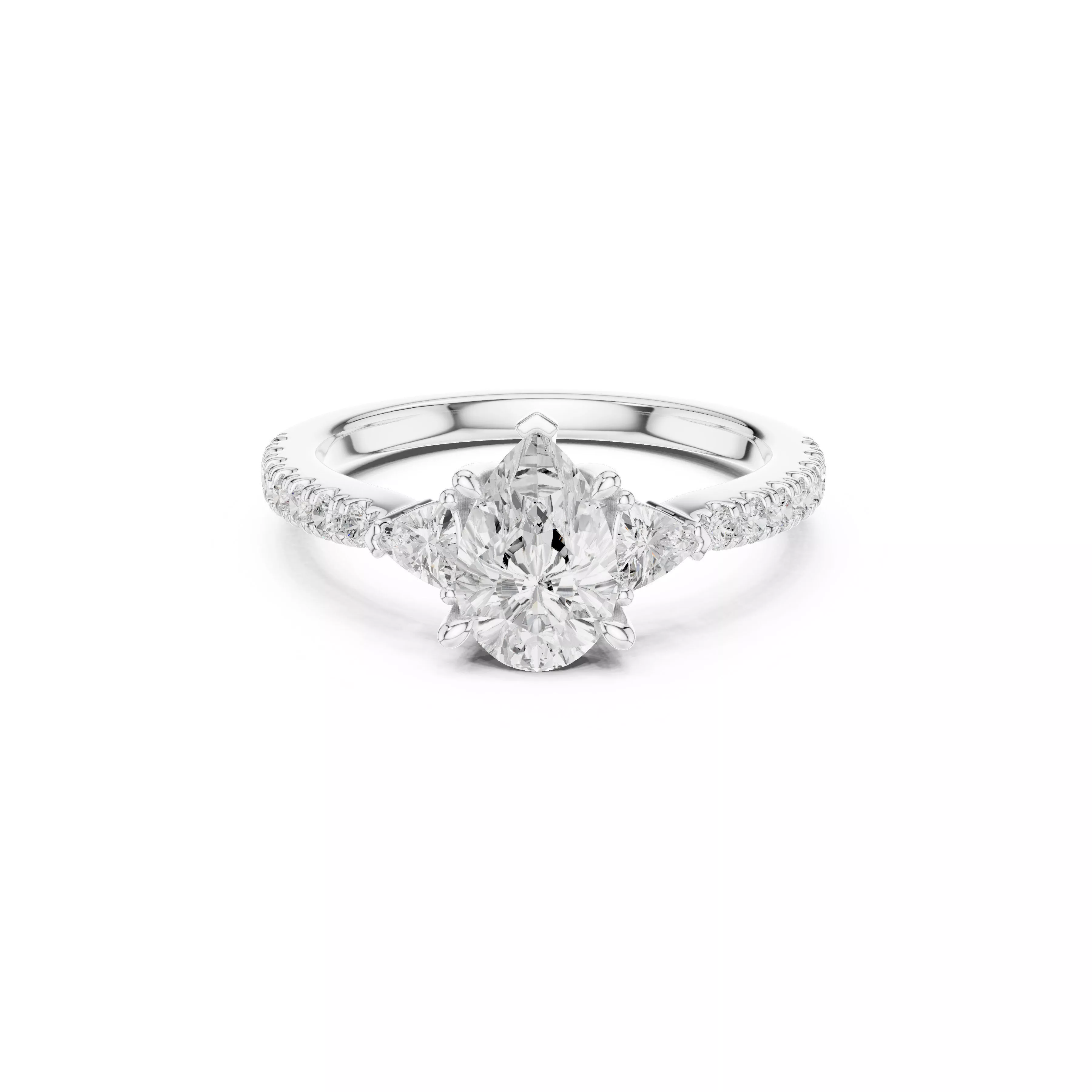 Fine Jewelry Diamond Ring STL 3DM CAD Model 90 3D print model