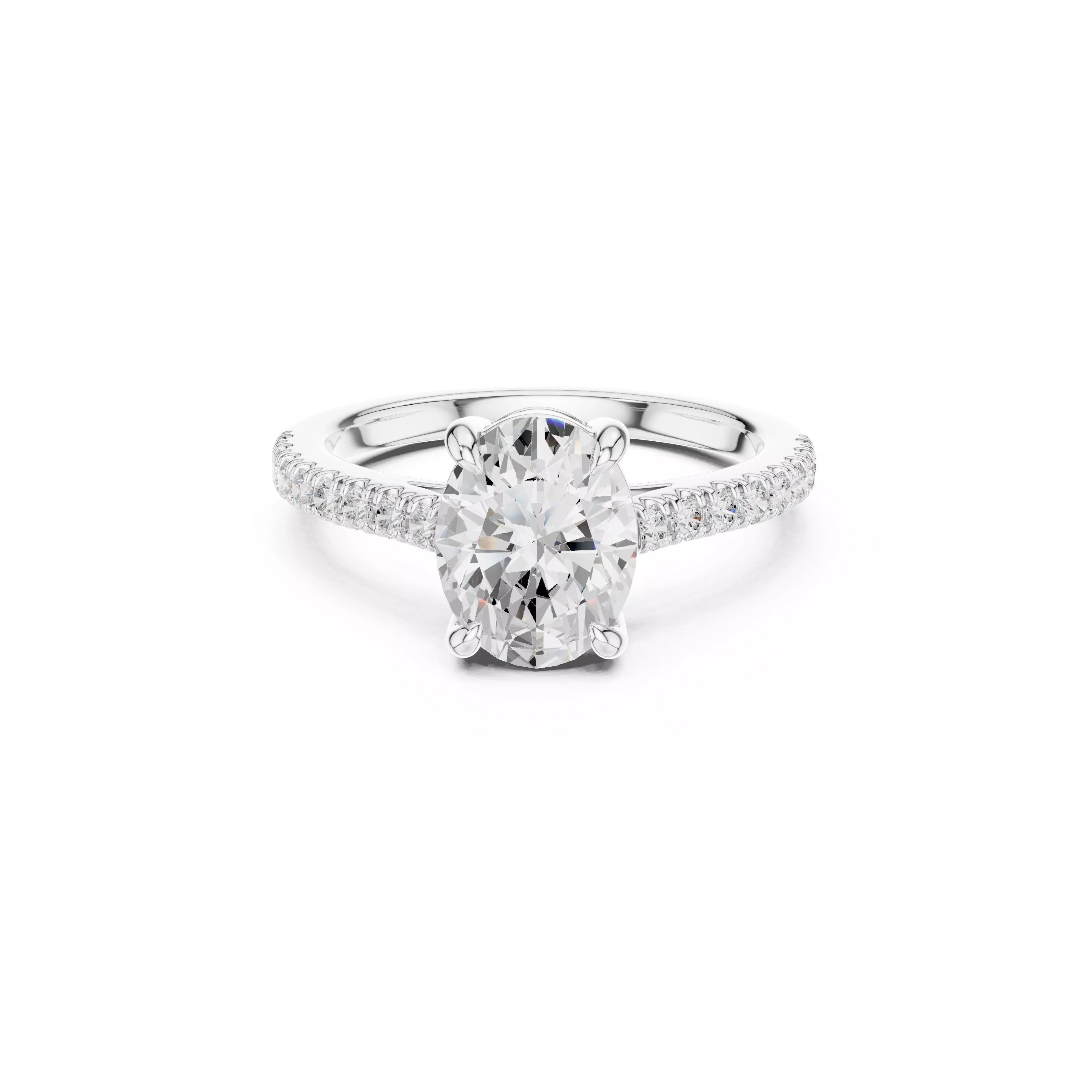 Fine Jewelry Diamond Ring STL 3DM CAD Model 9 3D print model