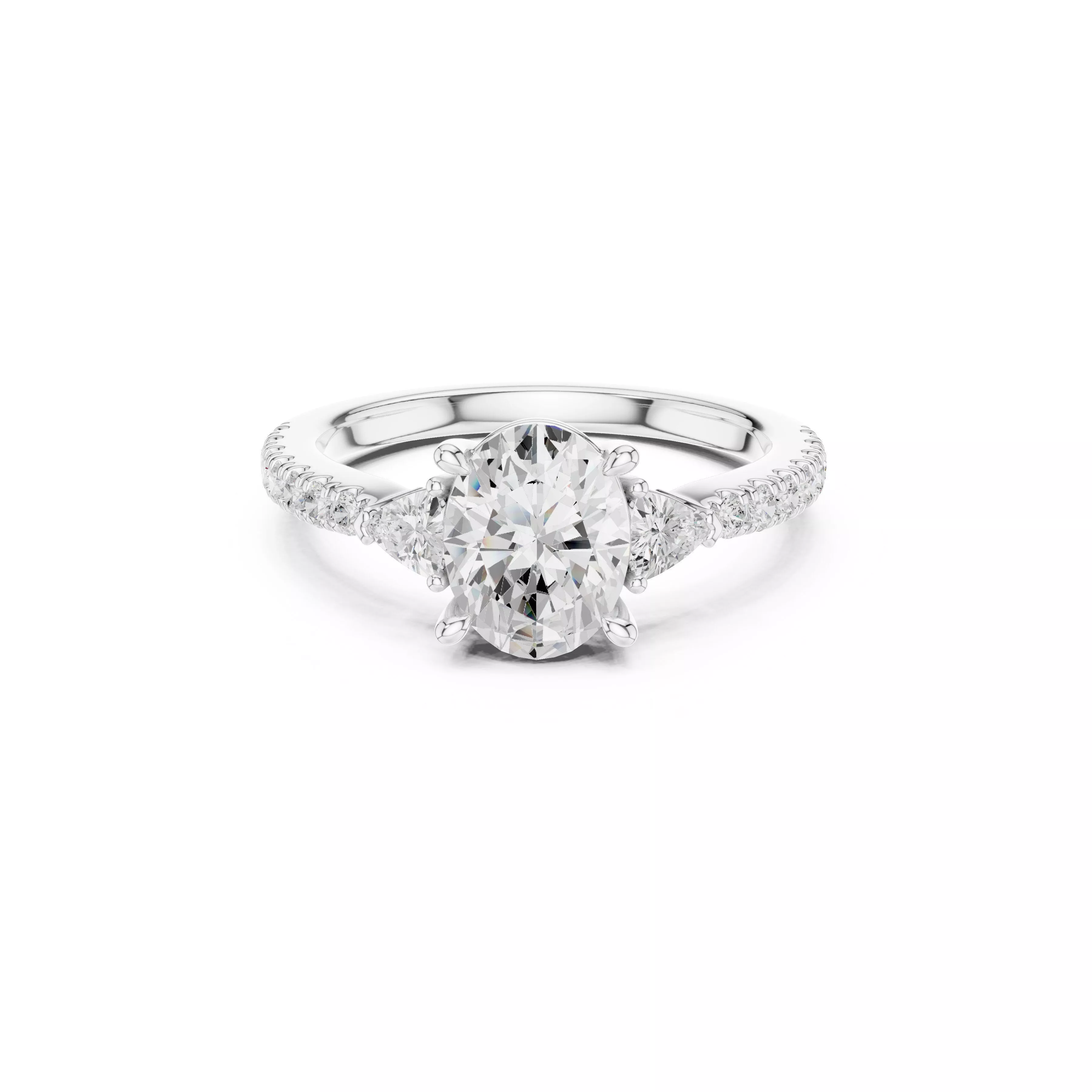 Fine Jewelry Diamond Ring STL 3DM CAD Model 89 3D print model