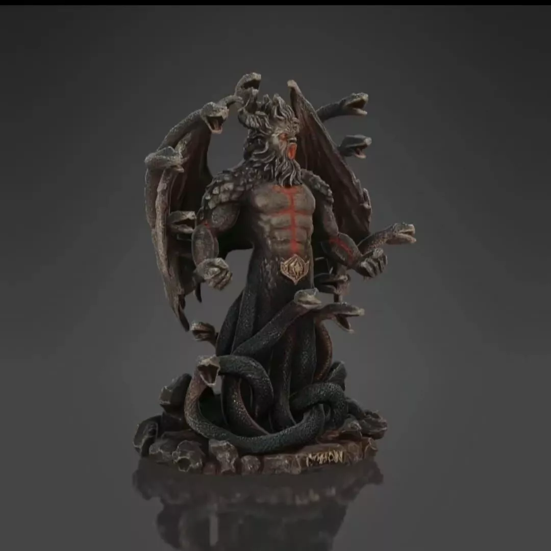 Typhon Father of Monsters - Greek Mythology Statue STL OBJ 3D print model