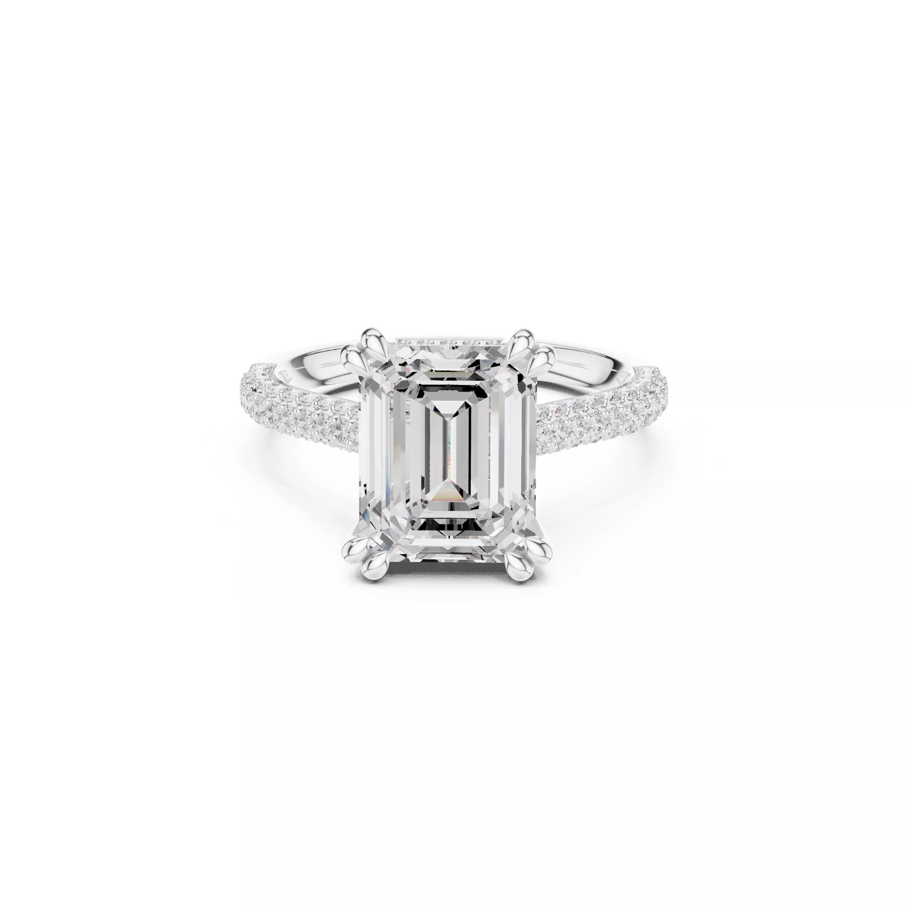 Fine Jewelry Diamond Ring STL 3DM CAD Model 86 3D print model