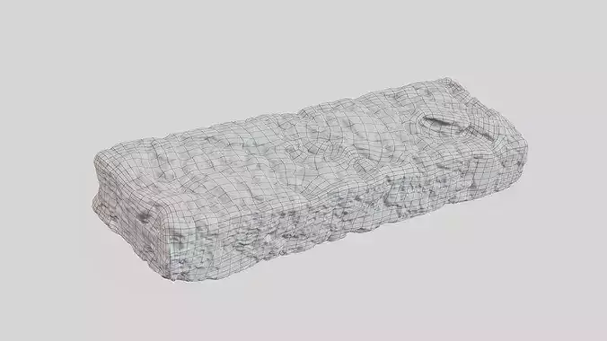 Granola Cereal Bar High-Quality 3D Photogrammetry Scan Low-poly 3D model 5