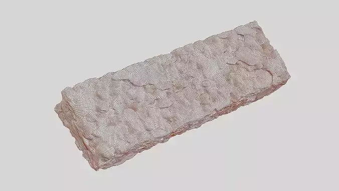 Granola Cereal Bar High-Quality 3D Photogrammetry Scan Low-poly 3D model 7