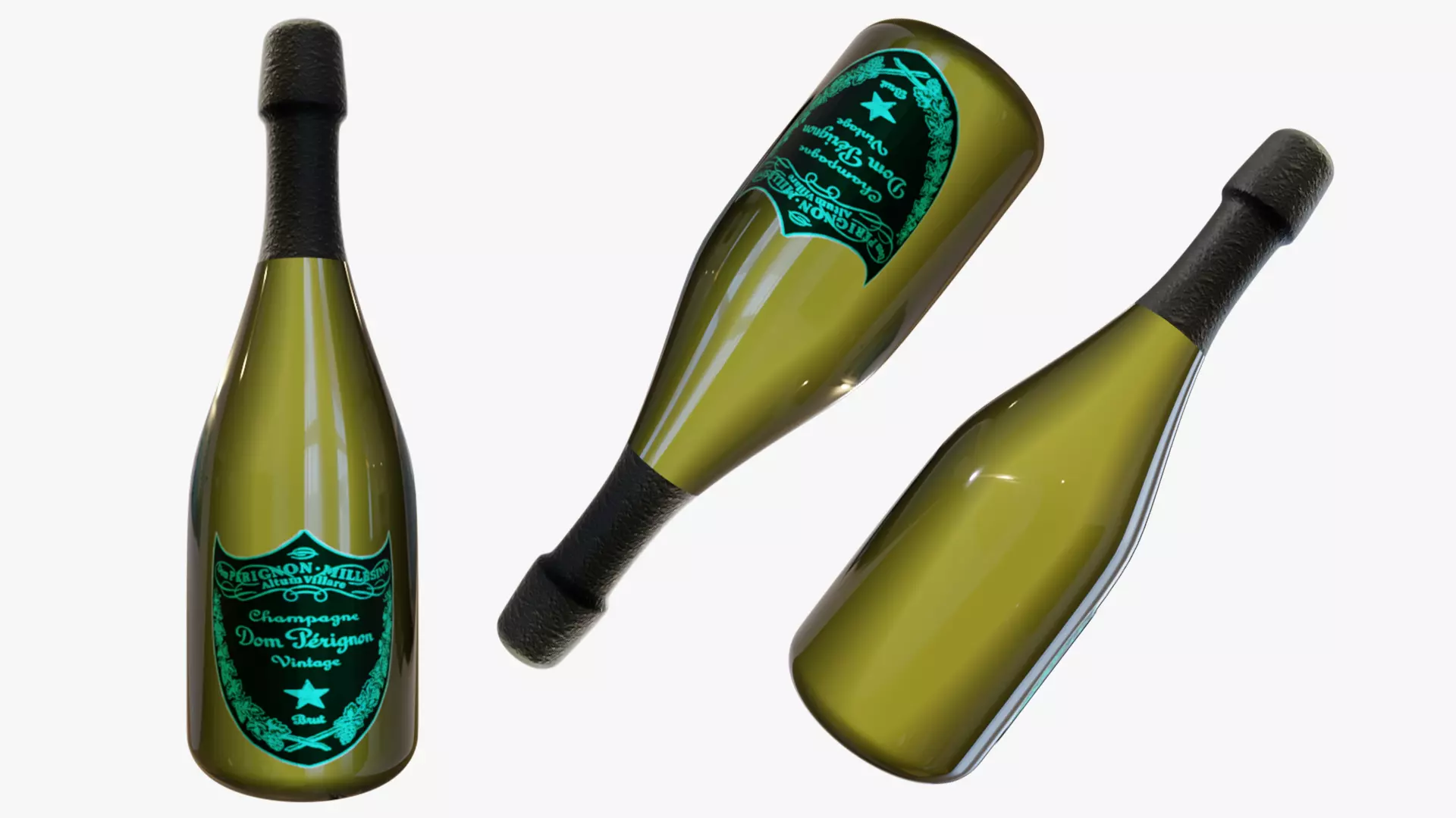 Green Beverage Packaging 3D model
