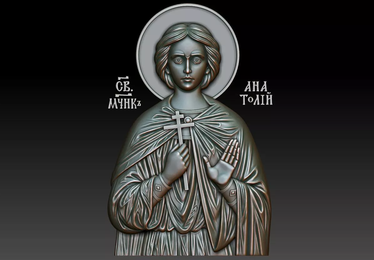 Saint Anatoly of Nicomedia 3D print model