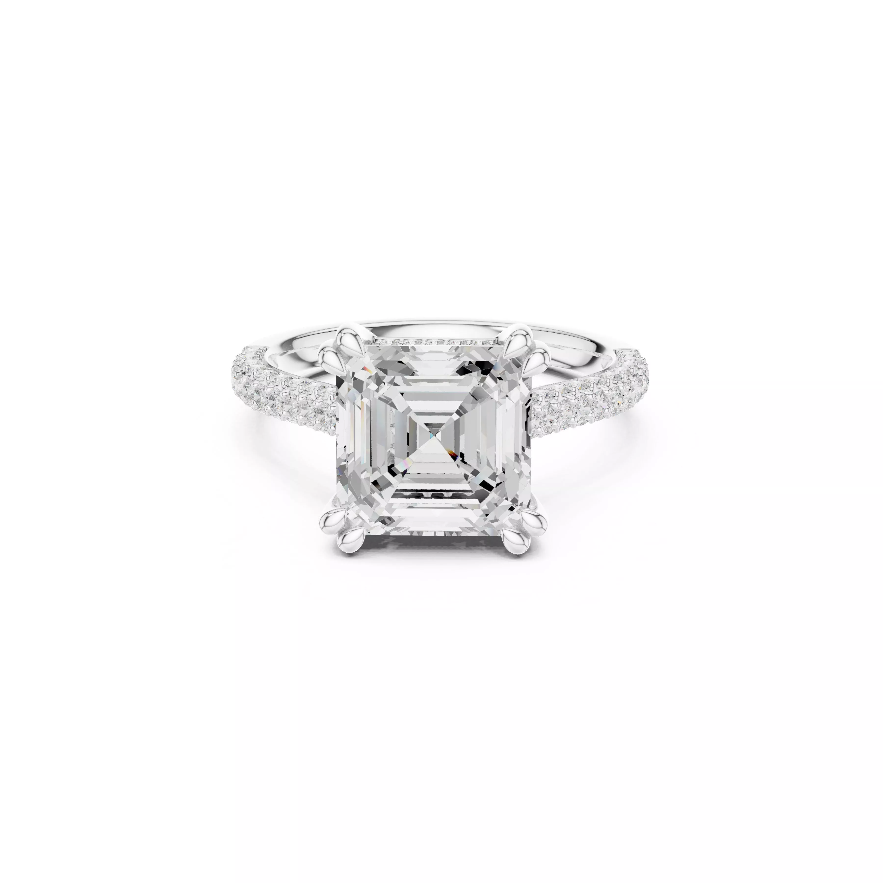 Fine Jewelry Diamond Ring STL 3DM CAD Model 82 3D print model