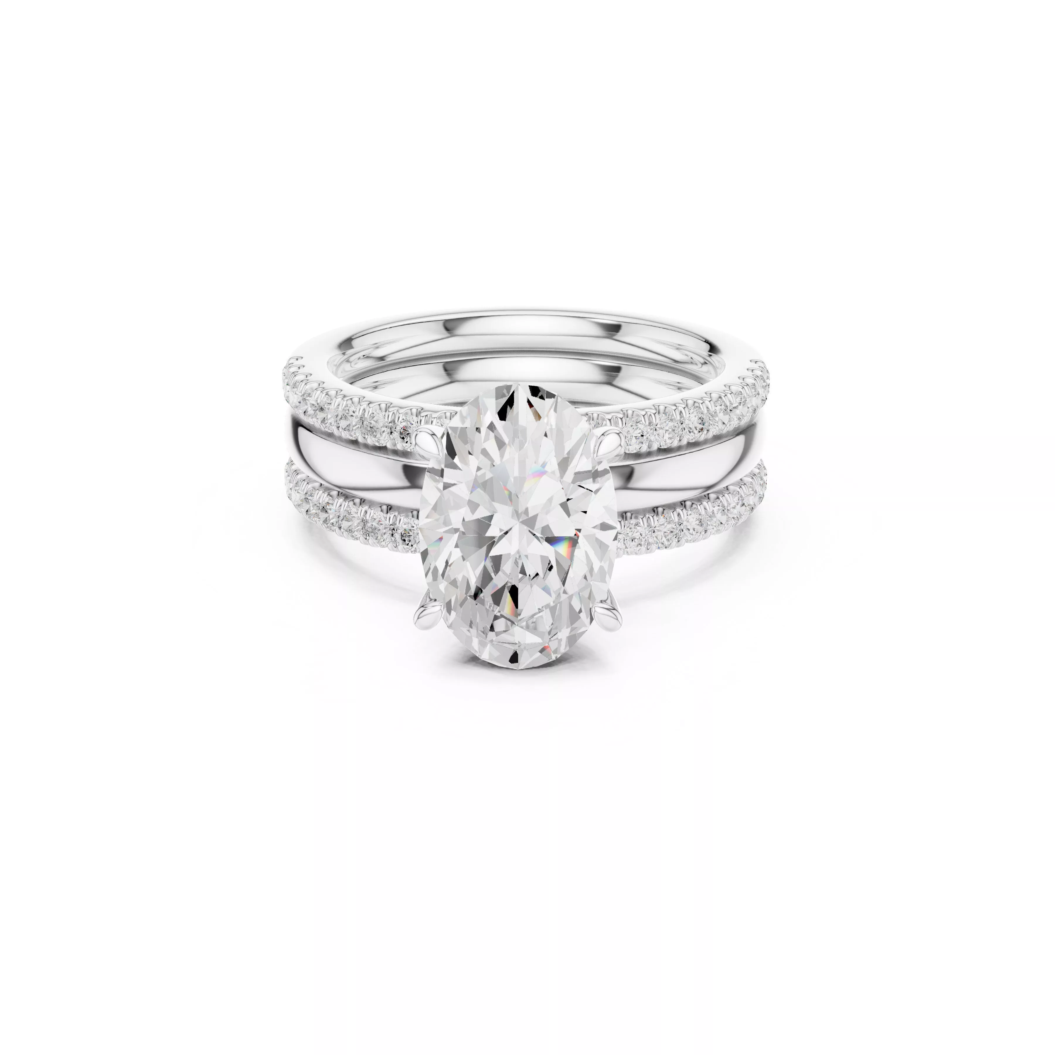 Fine Jewelry Diamond Ring STL 3DM CAD Model 78 3D print model
