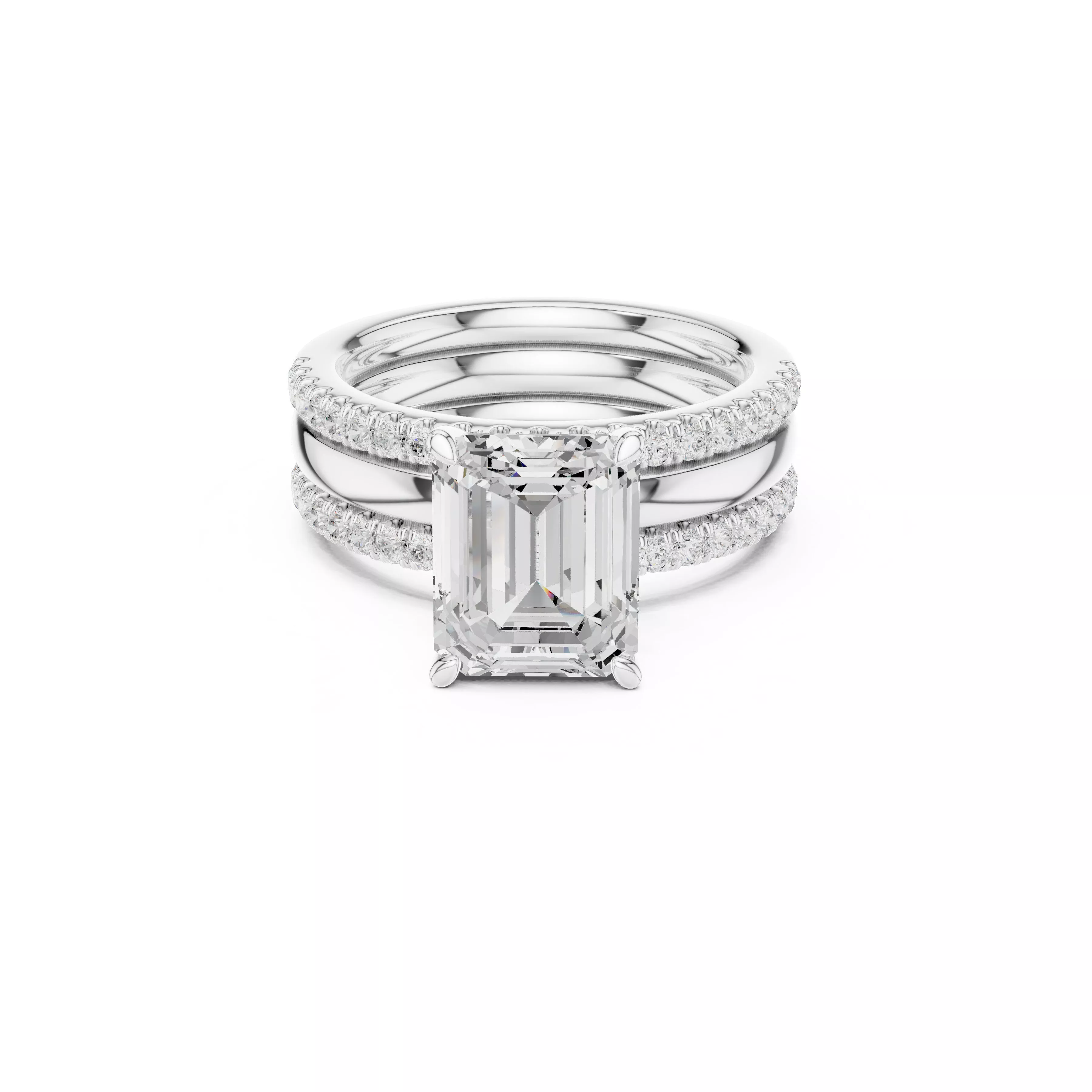 Fine Jewelry Diamond Ring STL 3DM CAD Model 77 3D print model