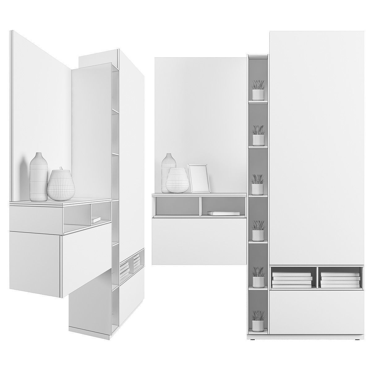 Entrance cupboard 3D model_2