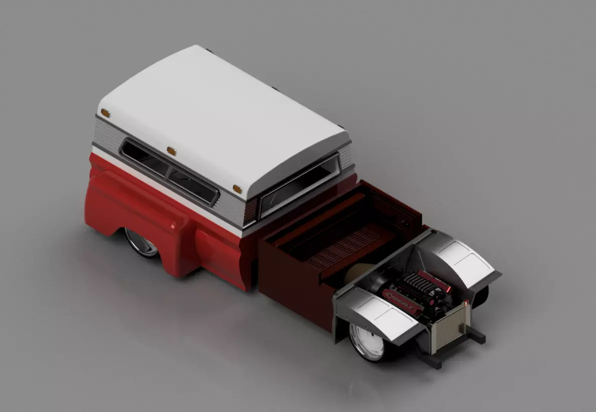 Chevrolet 1966 Dually conversion Full kit 3D print model