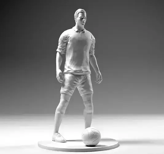 Footballer 02 Prepare To Footstrike 01 Stl  3D print model