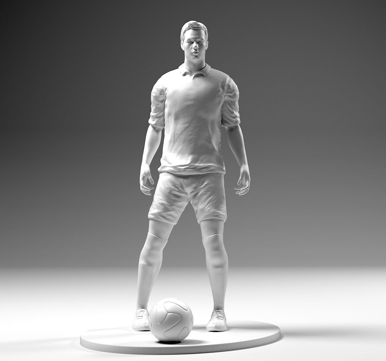 Footballer 02 Prepare To Footstrike 01 Stl  3D print model_2