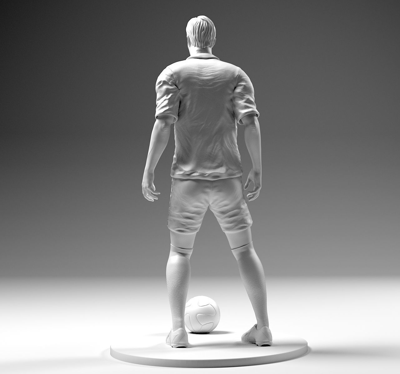 Footballer 02 Prepare To Footstrike 01 Stl  3D print model_4