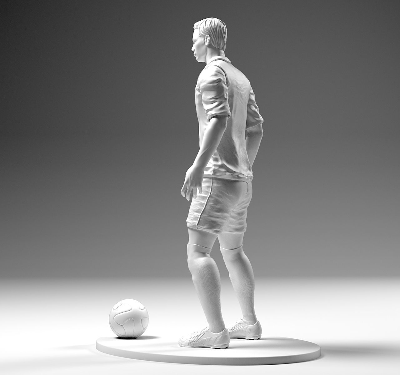 Footballer 02 Prepare To Footstrike 01 Stl  3D print model_5