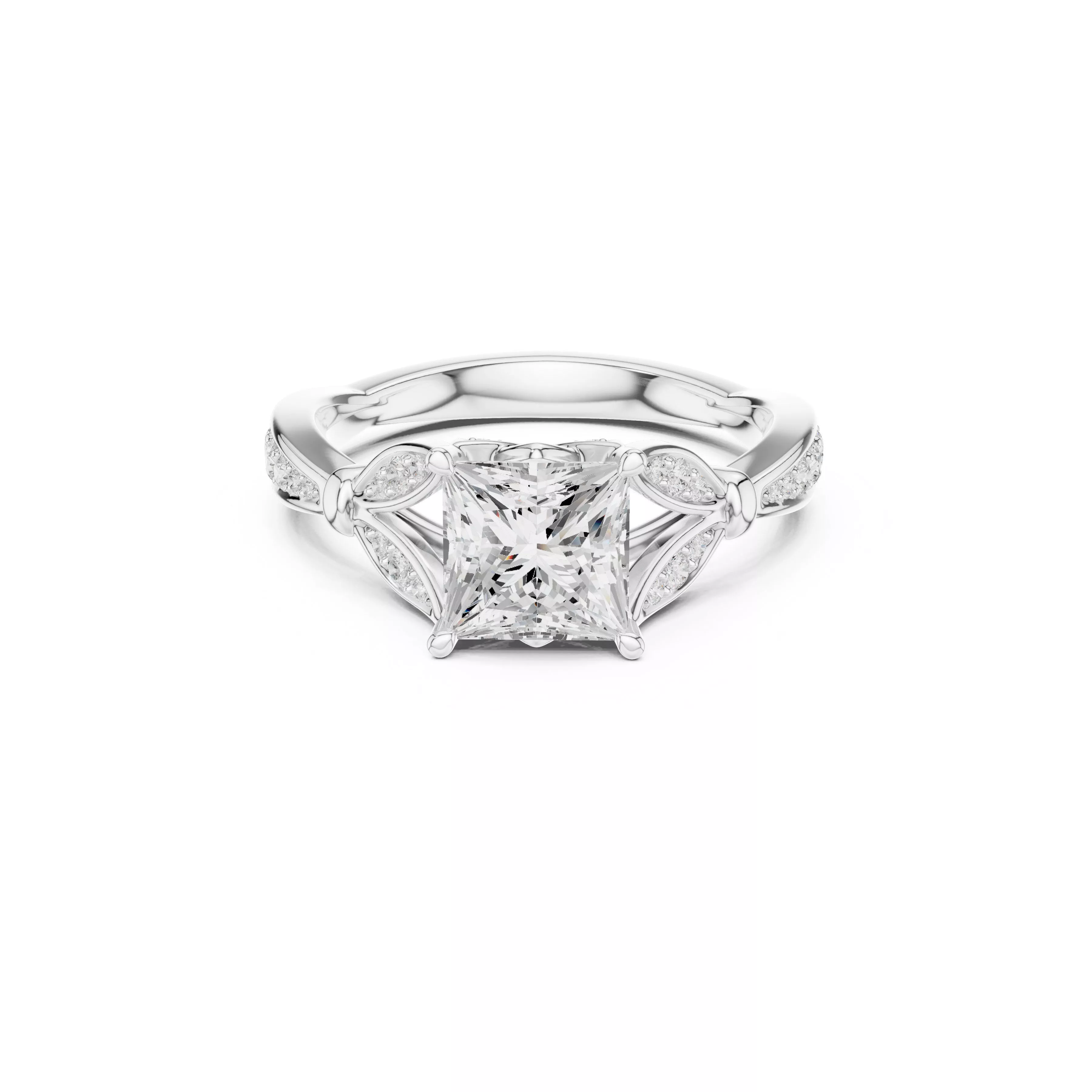 Fine Jewelry Diamond Ring STL 3DM CAD Model 67 3D print model