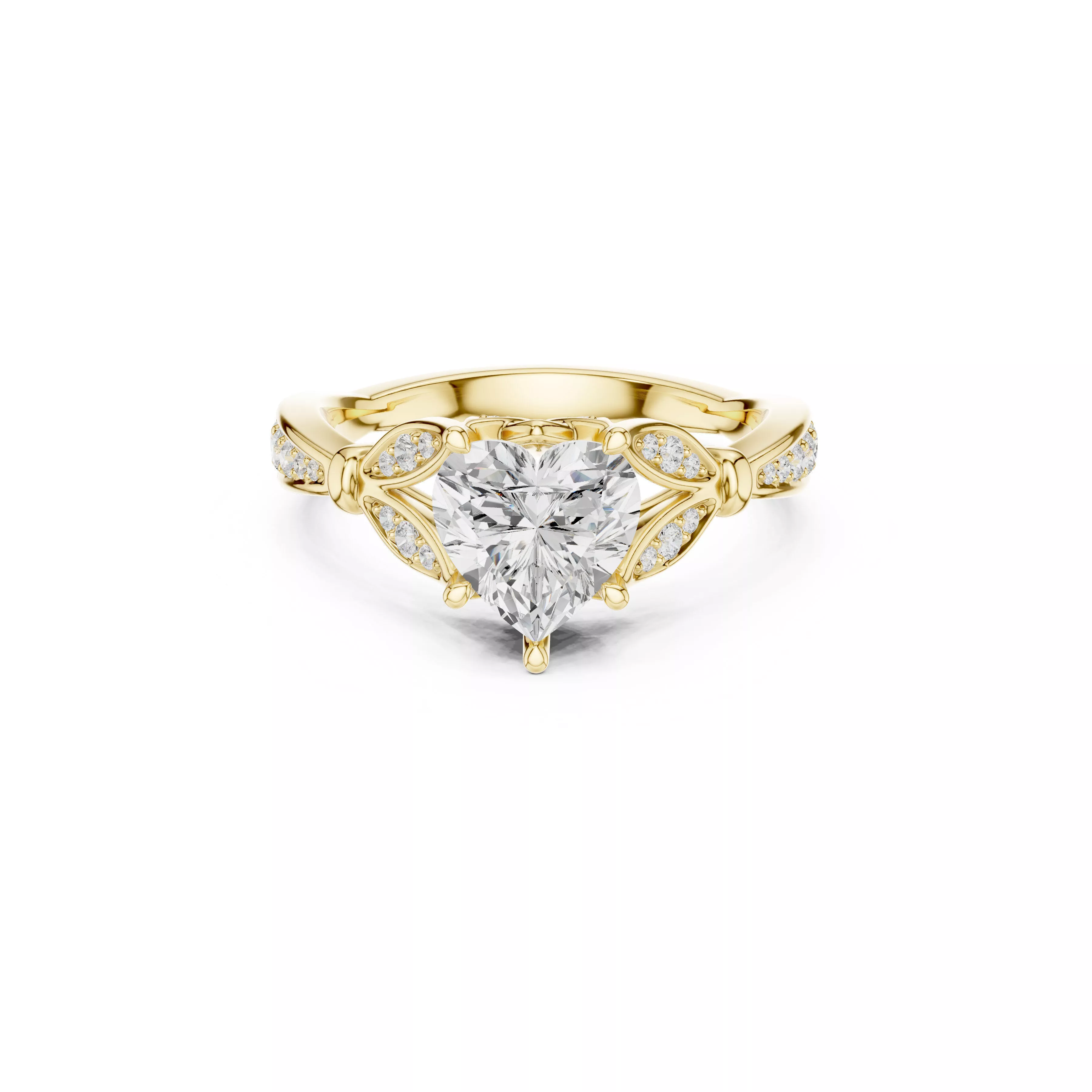 Fine Jewelry Diamond Ring STL 3DM CAD Model 64 3D print model