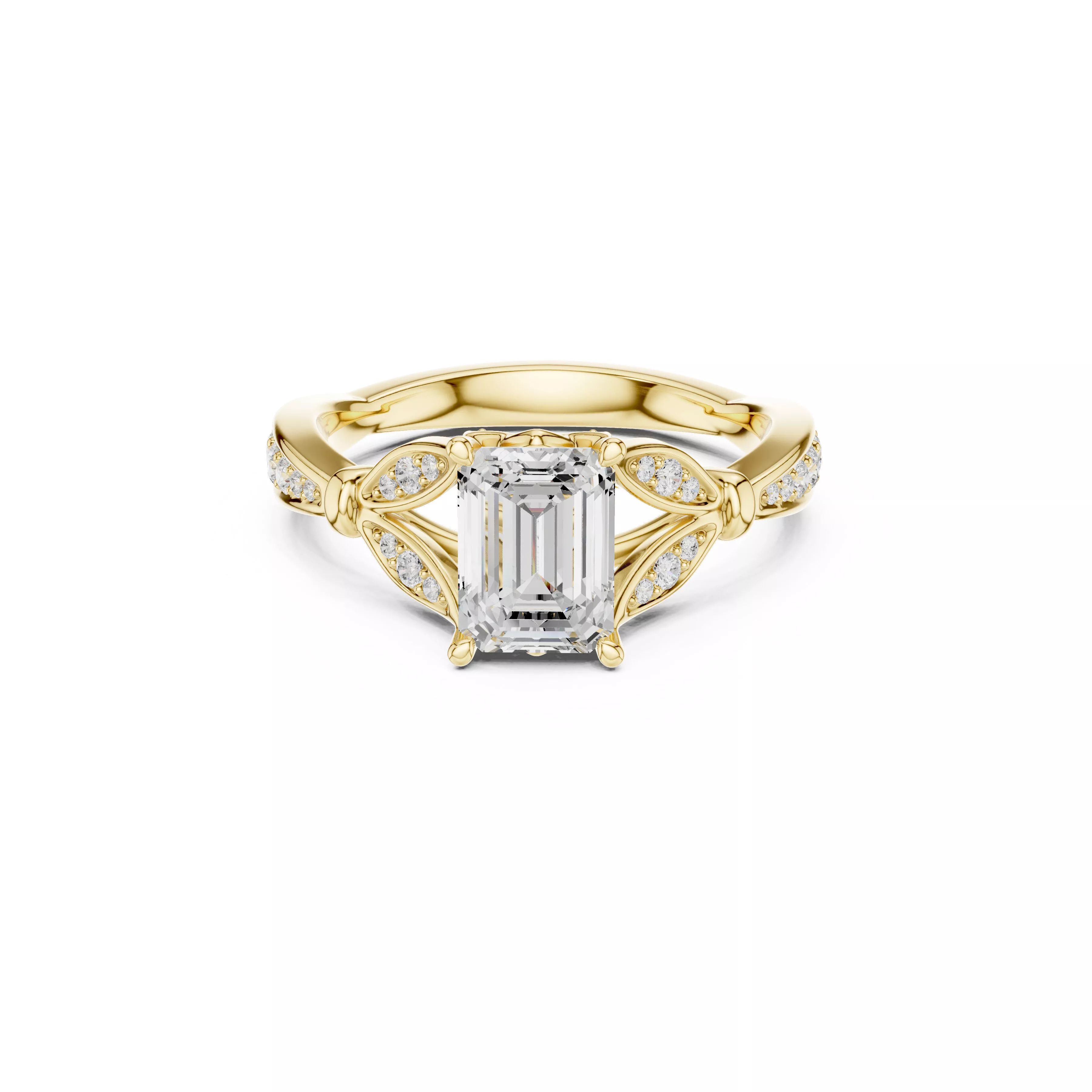 Fine Jewelry Diamond Ring STL 3DM CAD Model 63 3D print model