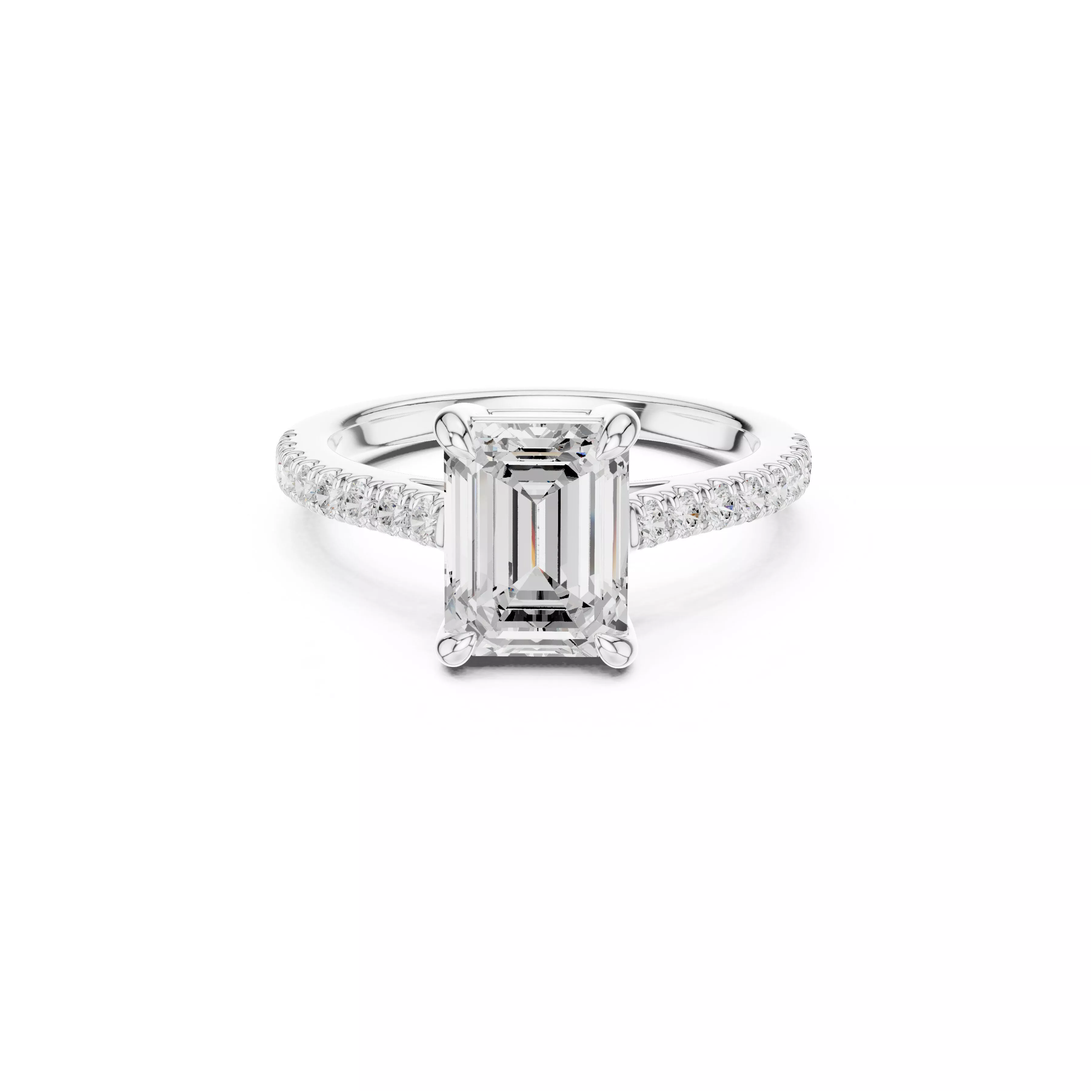 Fine Jewelry Diamond Ring STL 3DM CAD Model 6 3D print model
