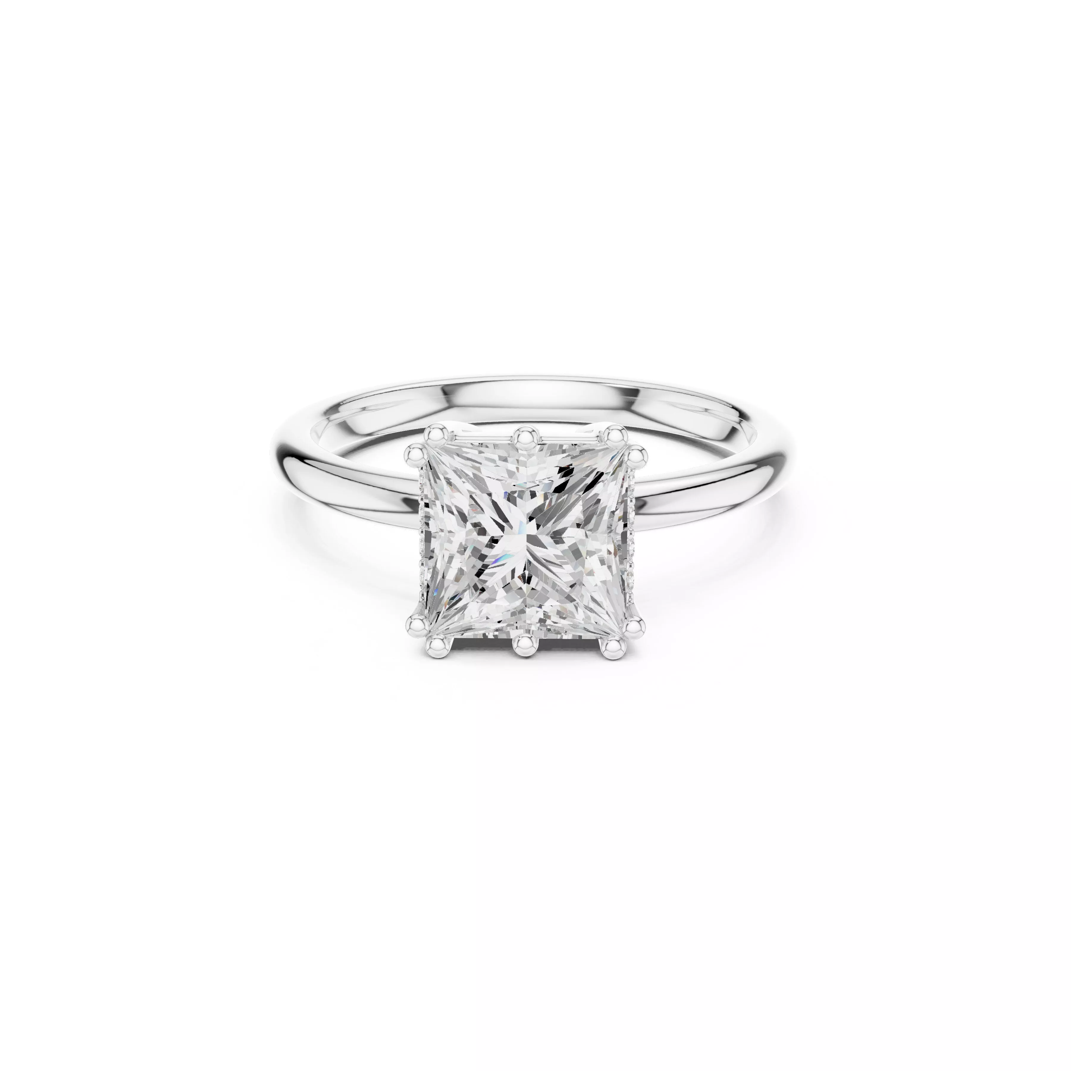 Fine Jewelry Diamond Ring STL 3DM CAD Model 59 3D print model