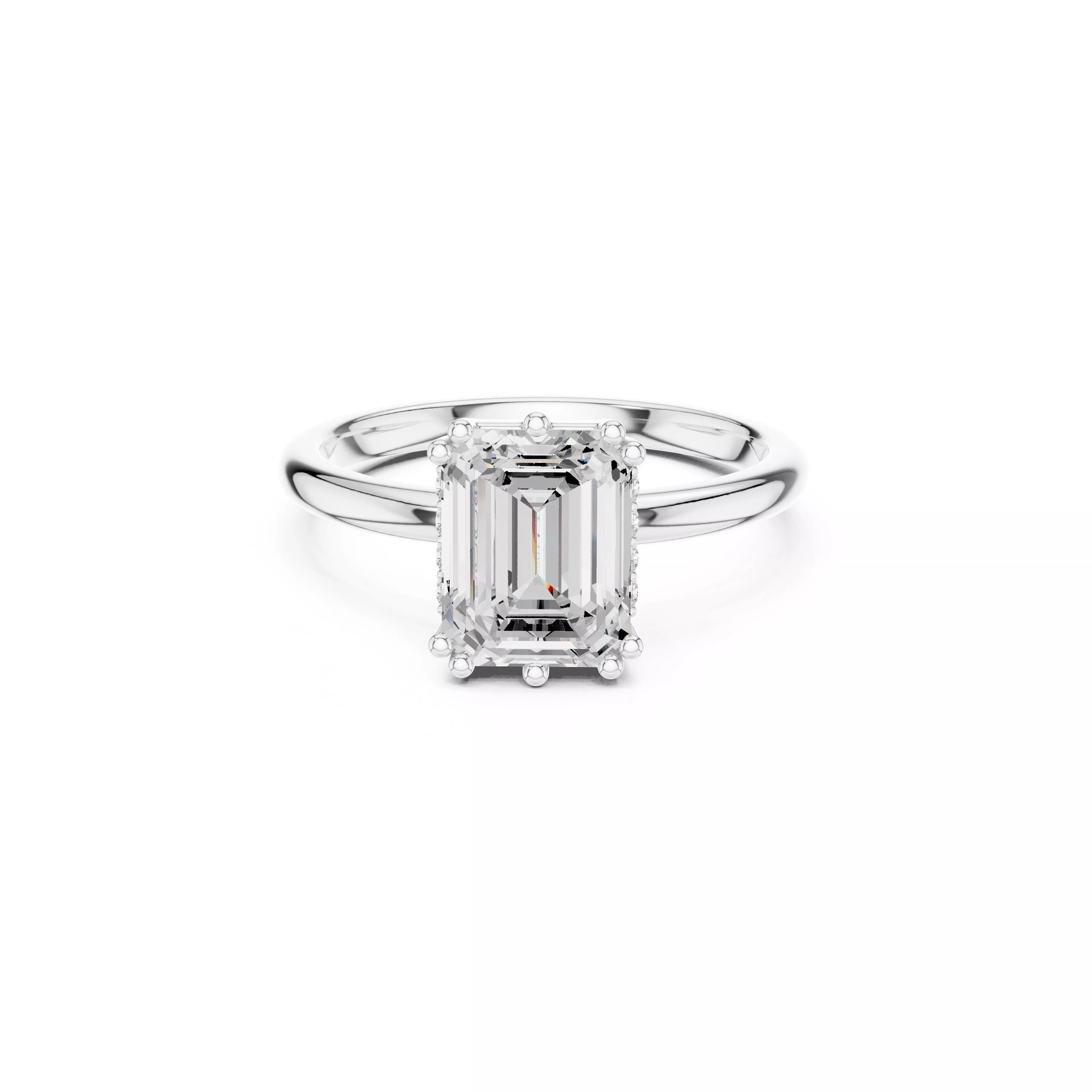 Fine Jewelry Diamond Ring STL 3DM CAD Model 55 3D print model