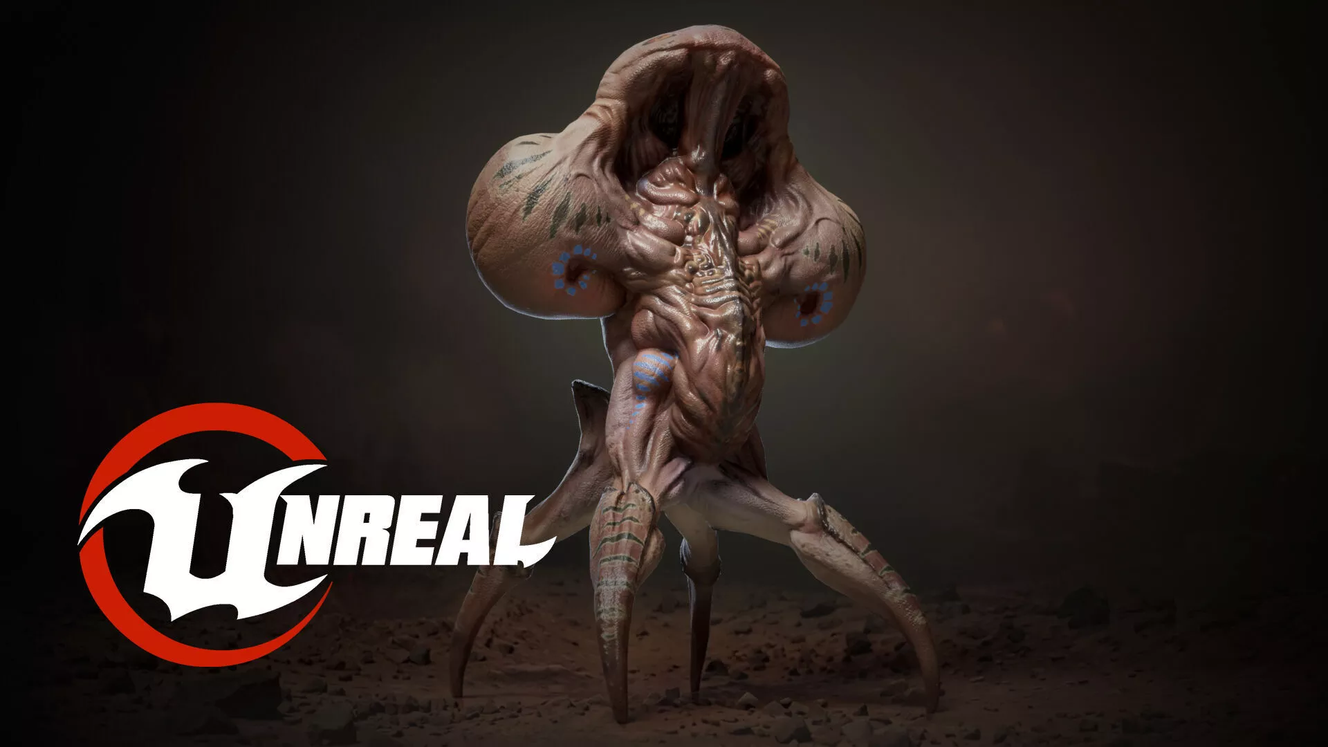 Alien Creature Monster Martian Walker Low-poly 3D model
