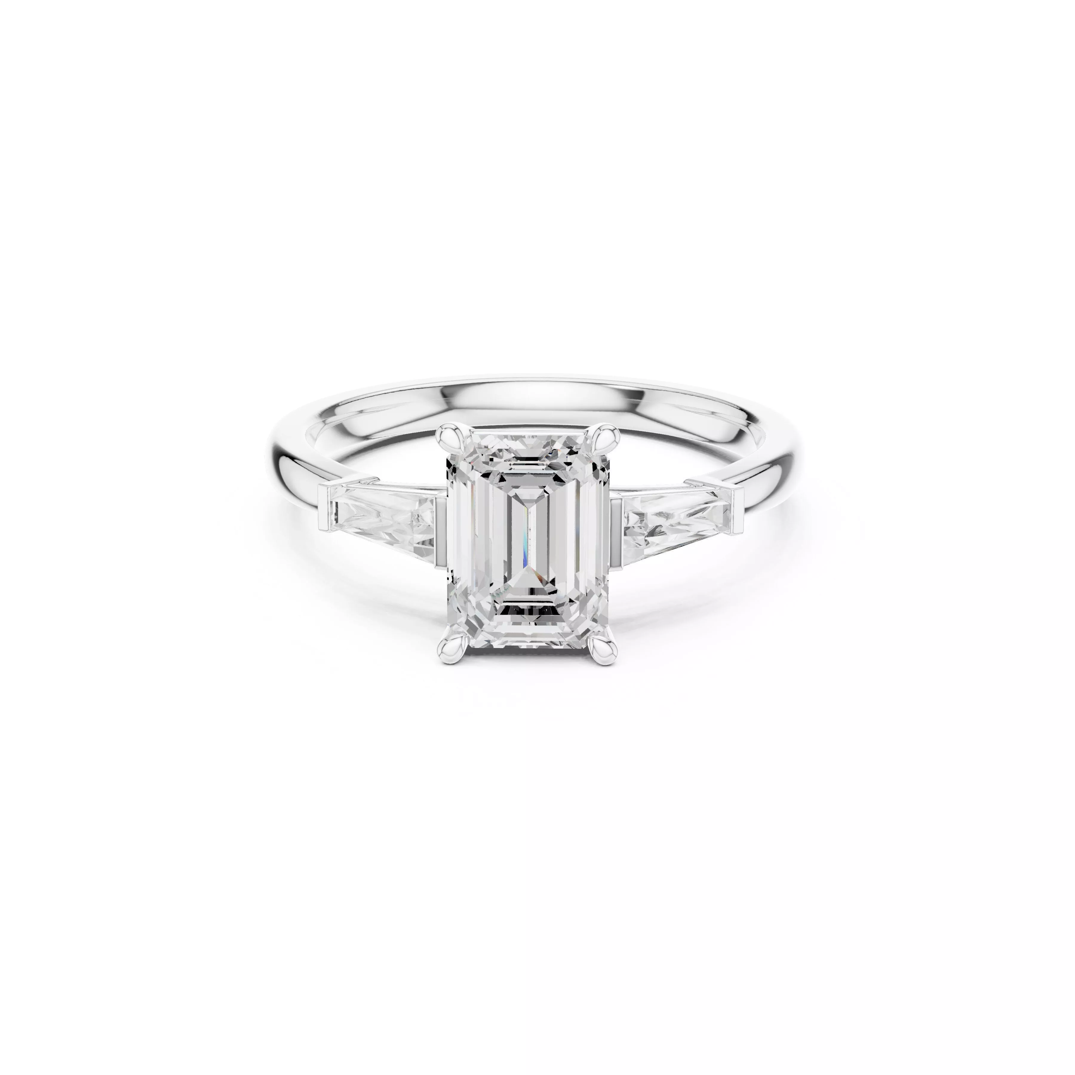 Fine Jewelry Diamond Ring STL 3DM CAD Model 52 3D print model