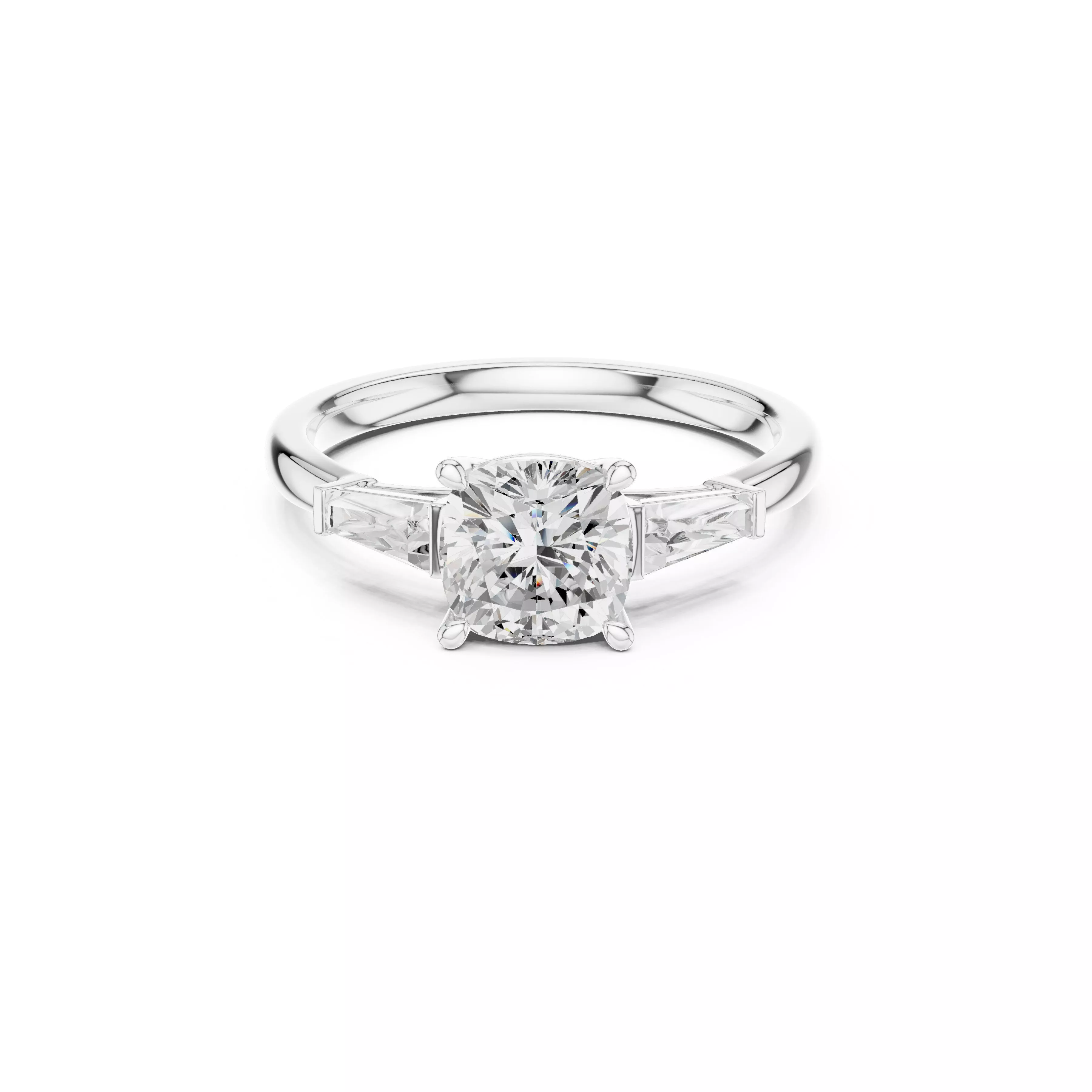 Fine Jewelry Diamond Ring STL 3DM CAD Model 51 3D print model