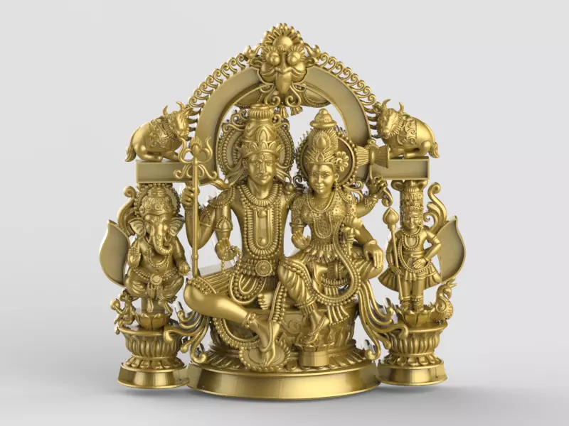 Shiva and Parvati file-1 3D print model