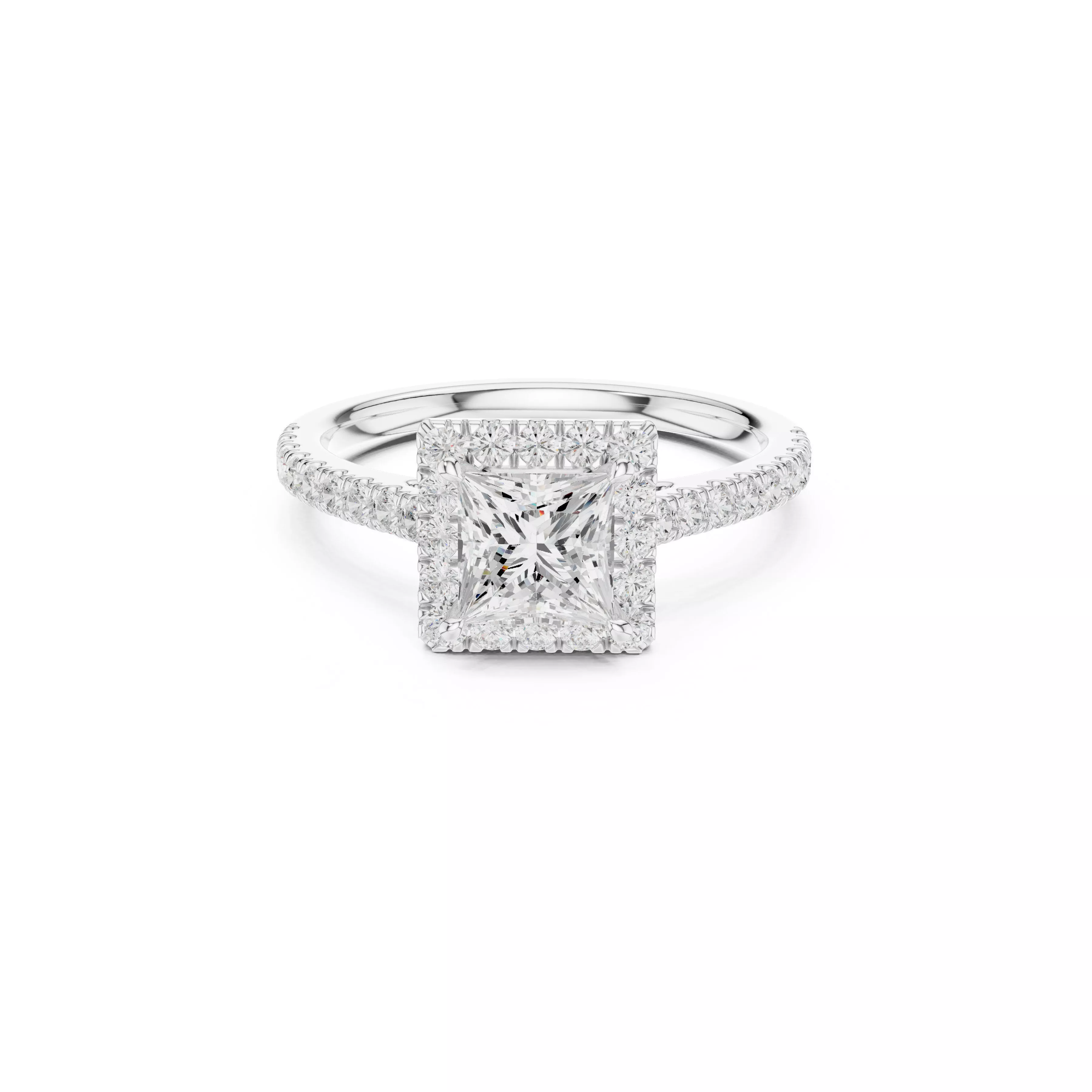 Fine Jewelry Diamond Ring STL 3DM CAD Model 49 3D print model